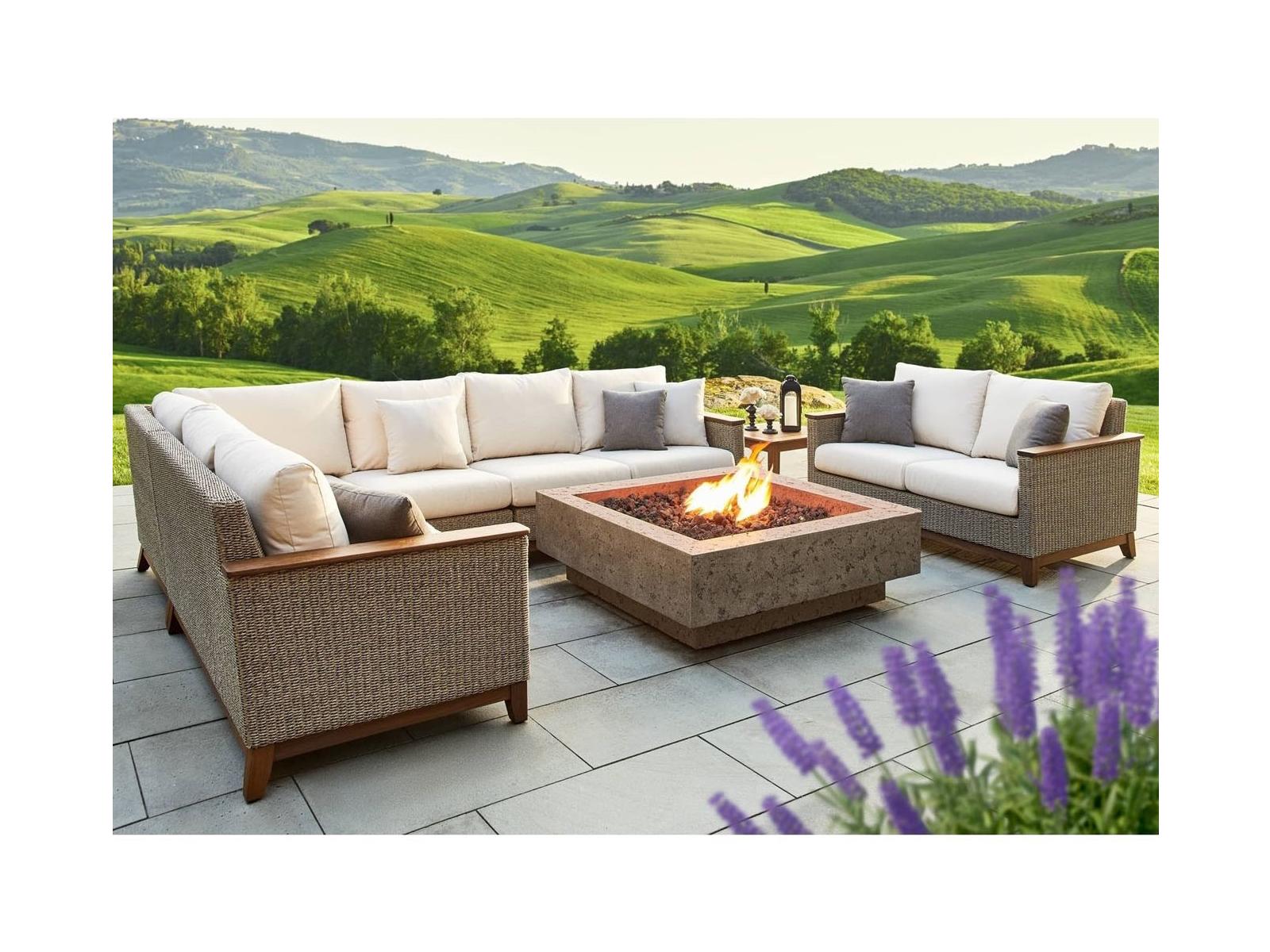 Jensen Outdoor Furniture Coral IPE Sectional Lounge Set