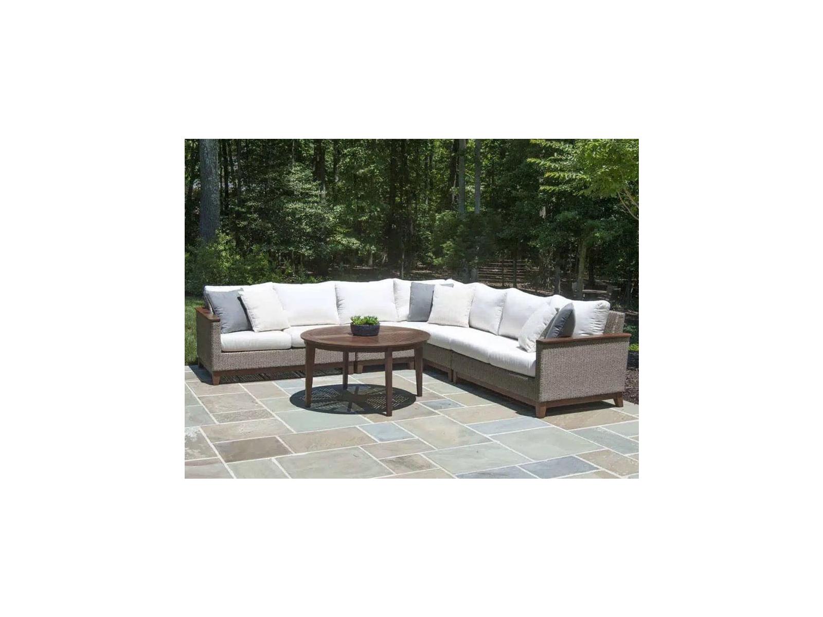 Jensen Outdoor Furniture Coral IPE Sectional Lounge Set