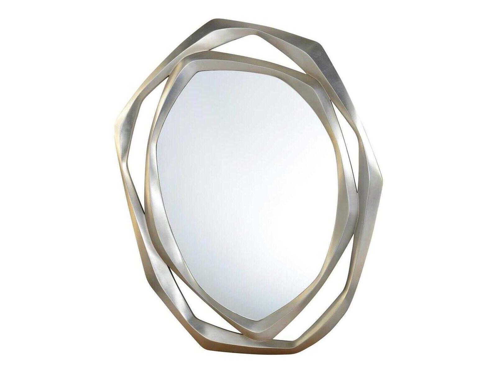 John Richard Greys Champagne / Silver Leaf Oval Wall Mirror