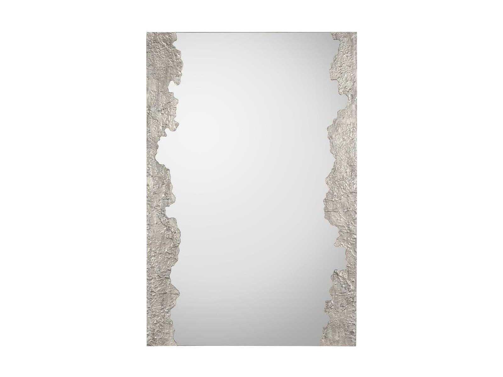 John Richard Wakame Silver / Pewter Rectangular Wall Mirror