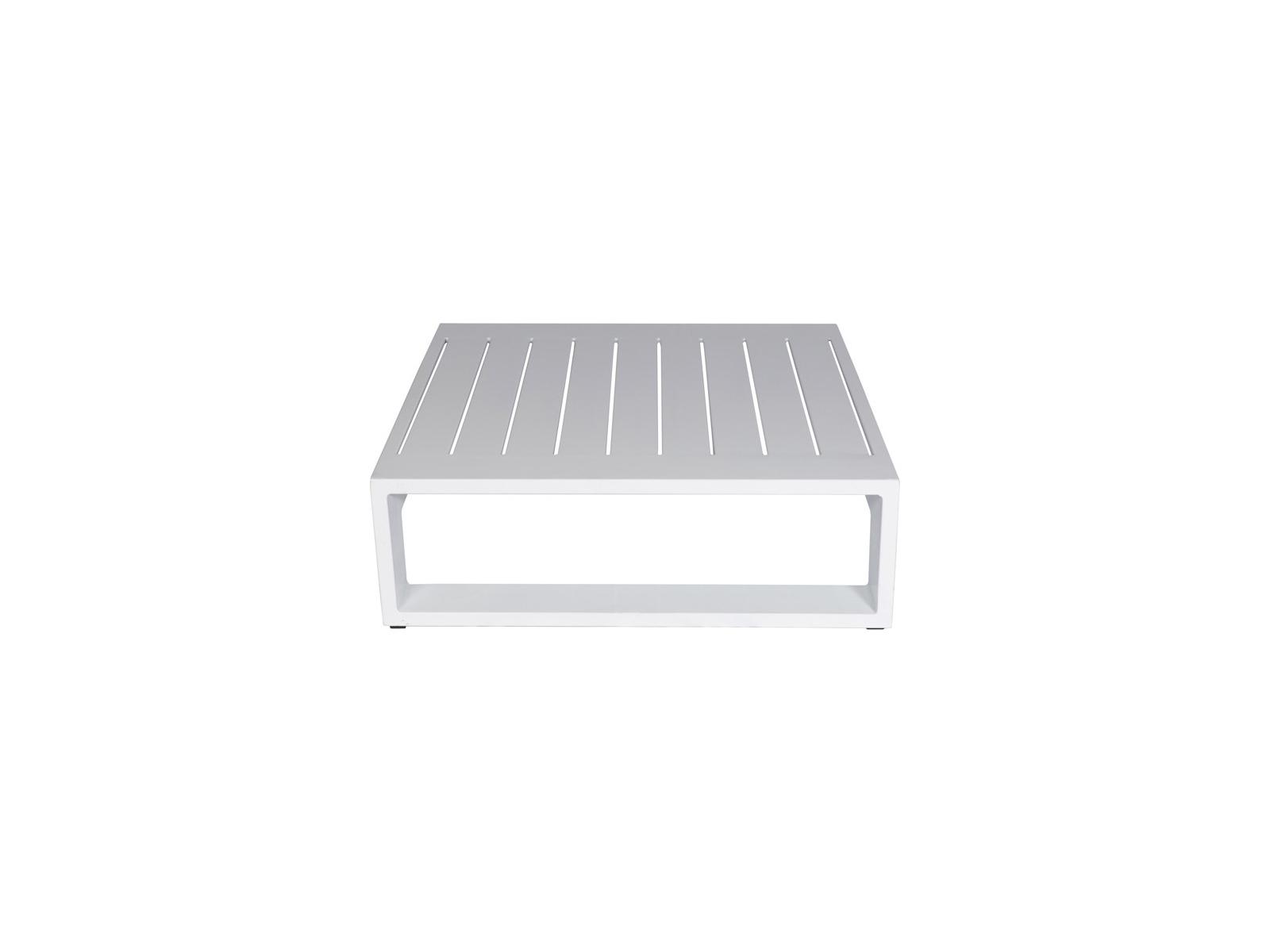 Schnupp Patio Aruba Aluminum White Square Coffee Table