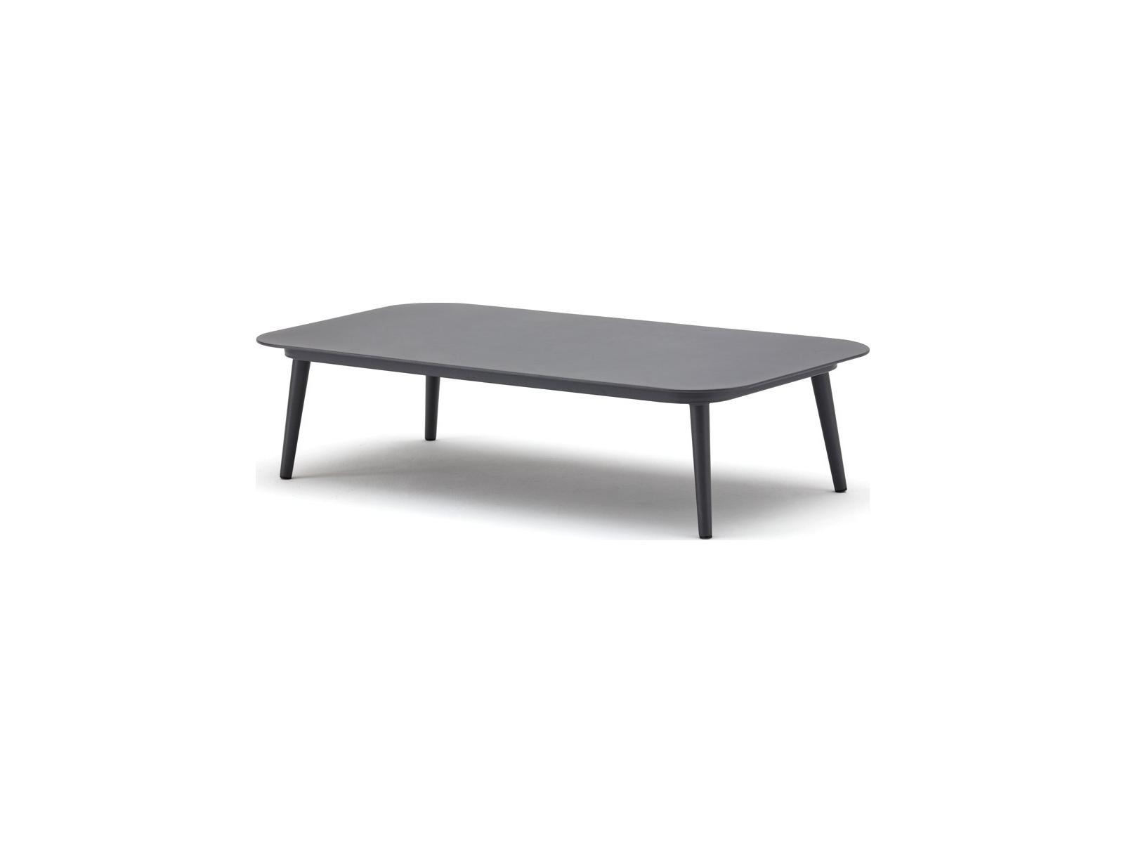 Schnupp Patio Alia Aluminum Charcoal Rectangular Coffee Table