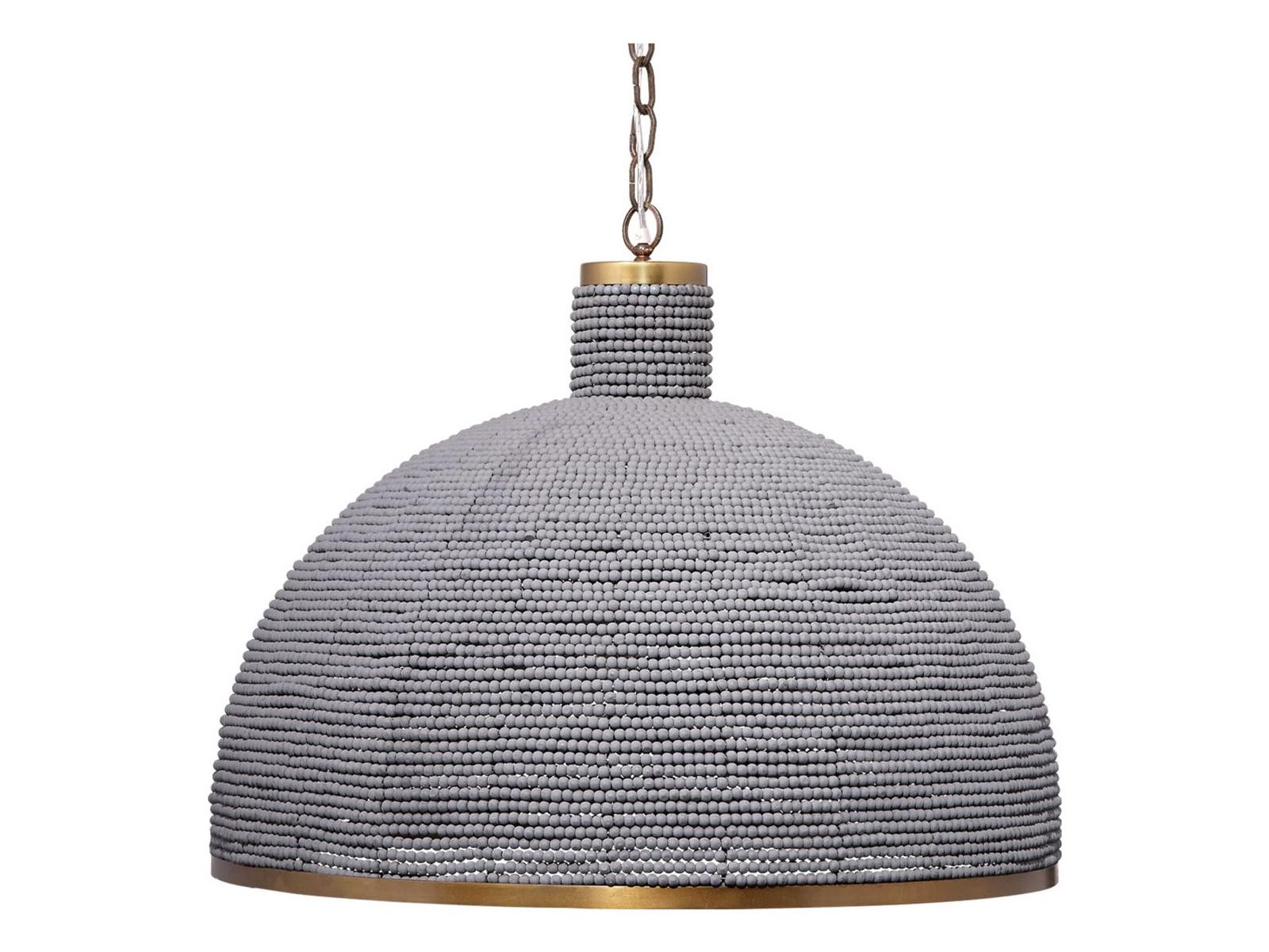 Jamie Young Big Sur 3-Light Slate Blue Dome Chandelier