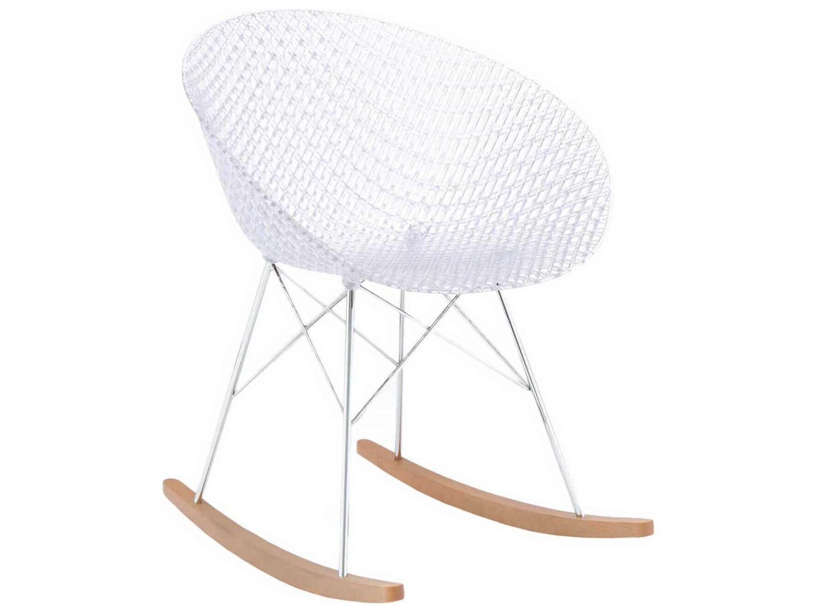 Kartell Smatrik Oak Wood Brown Arm Dining Chair  (Sold in 2)