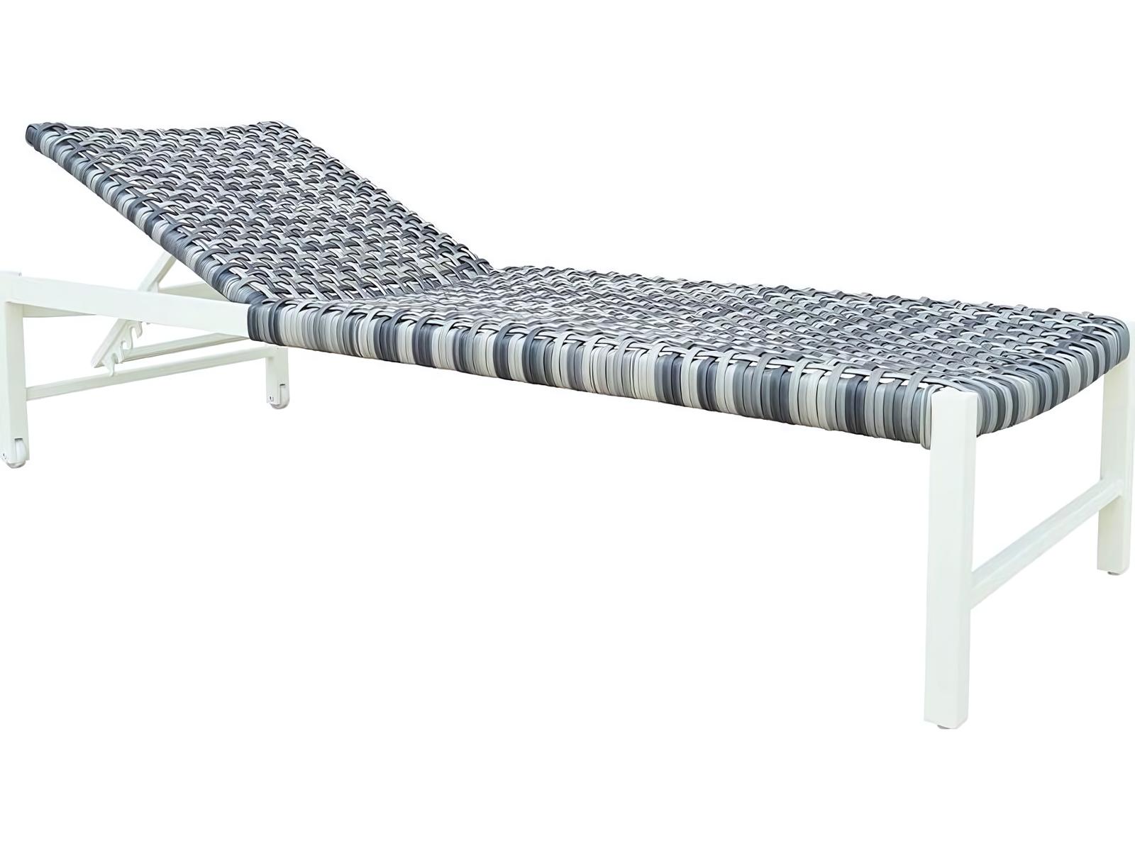 Kingsley Bate Special Order Catherine Aluminum Wicker Chaise Lounge