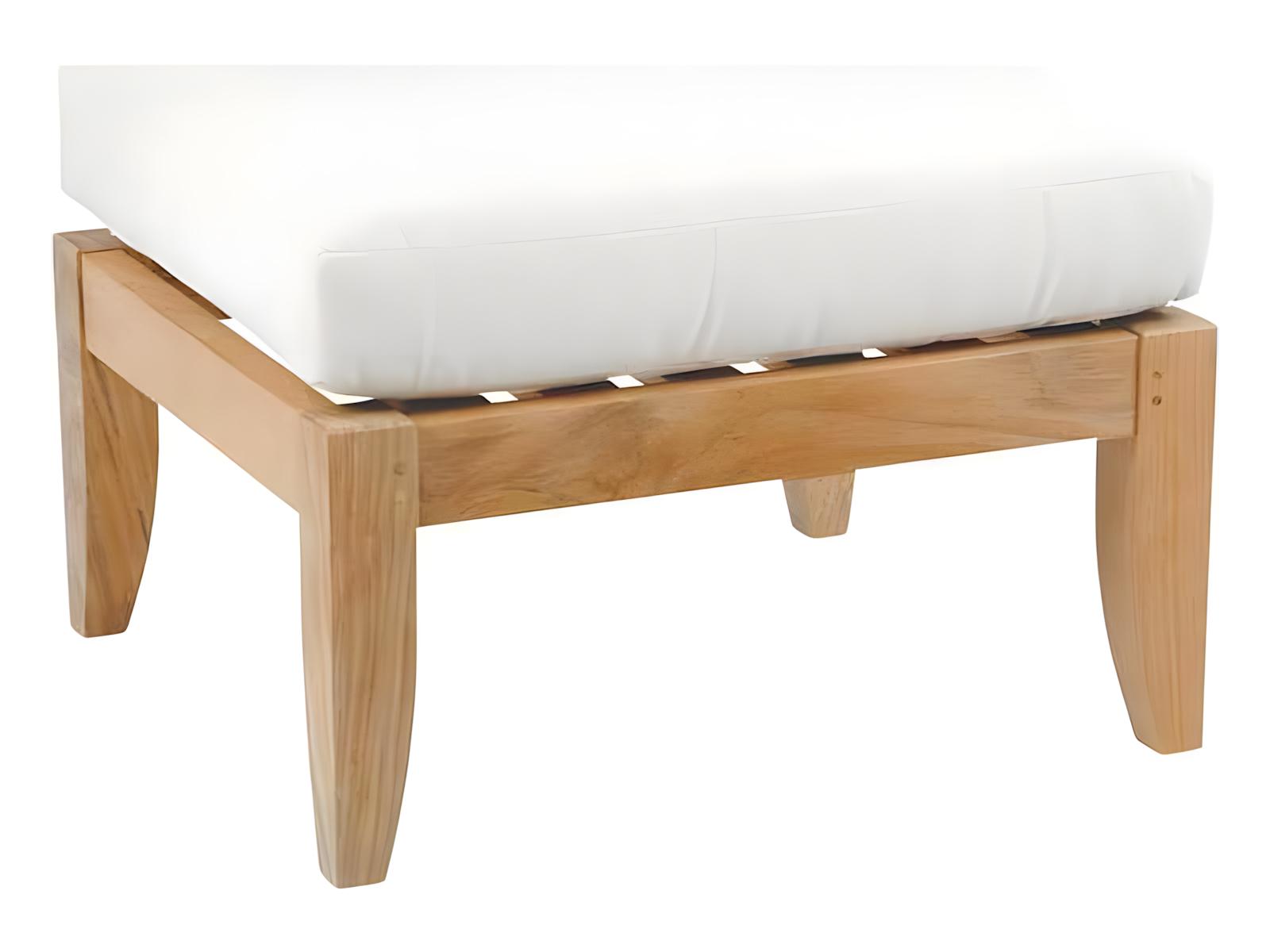 Kingsley Bate Special Order Ipanema Teak Cushion Ottoman