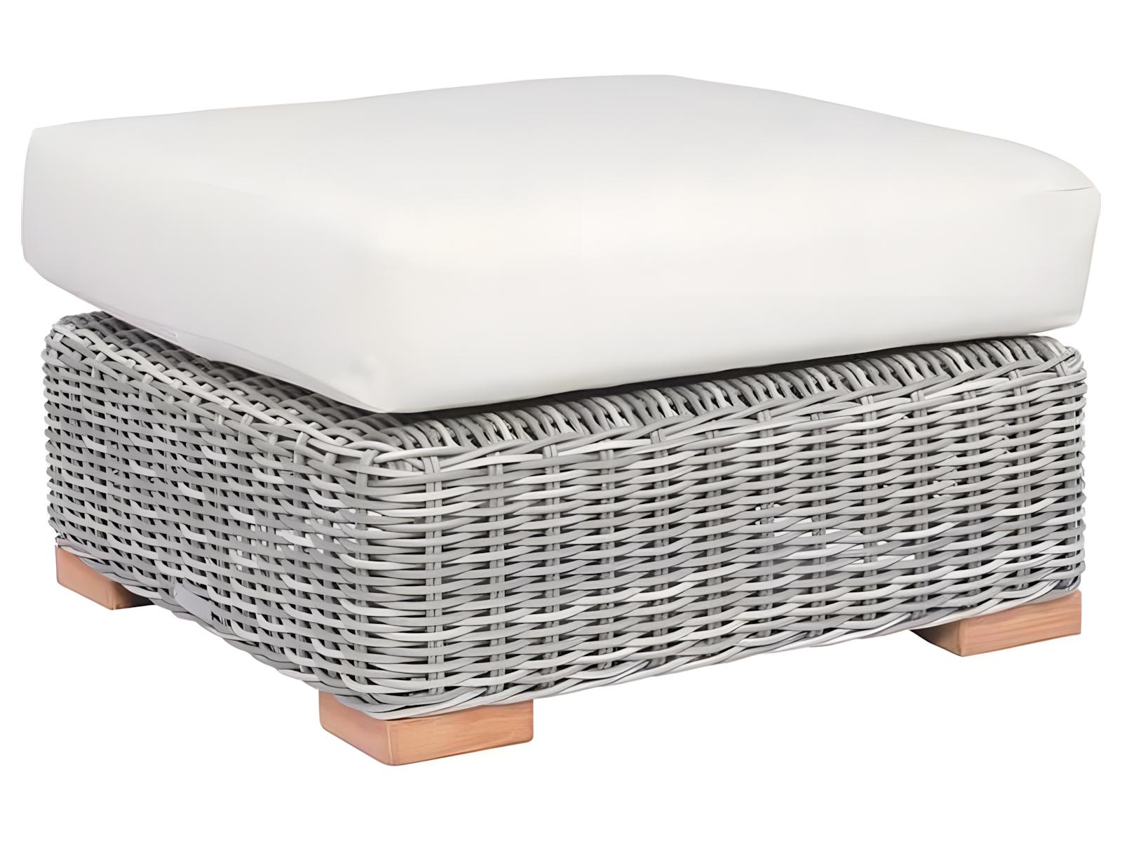 Kingsley Bate Special Order Tortola Wicker Cushion Ottoman