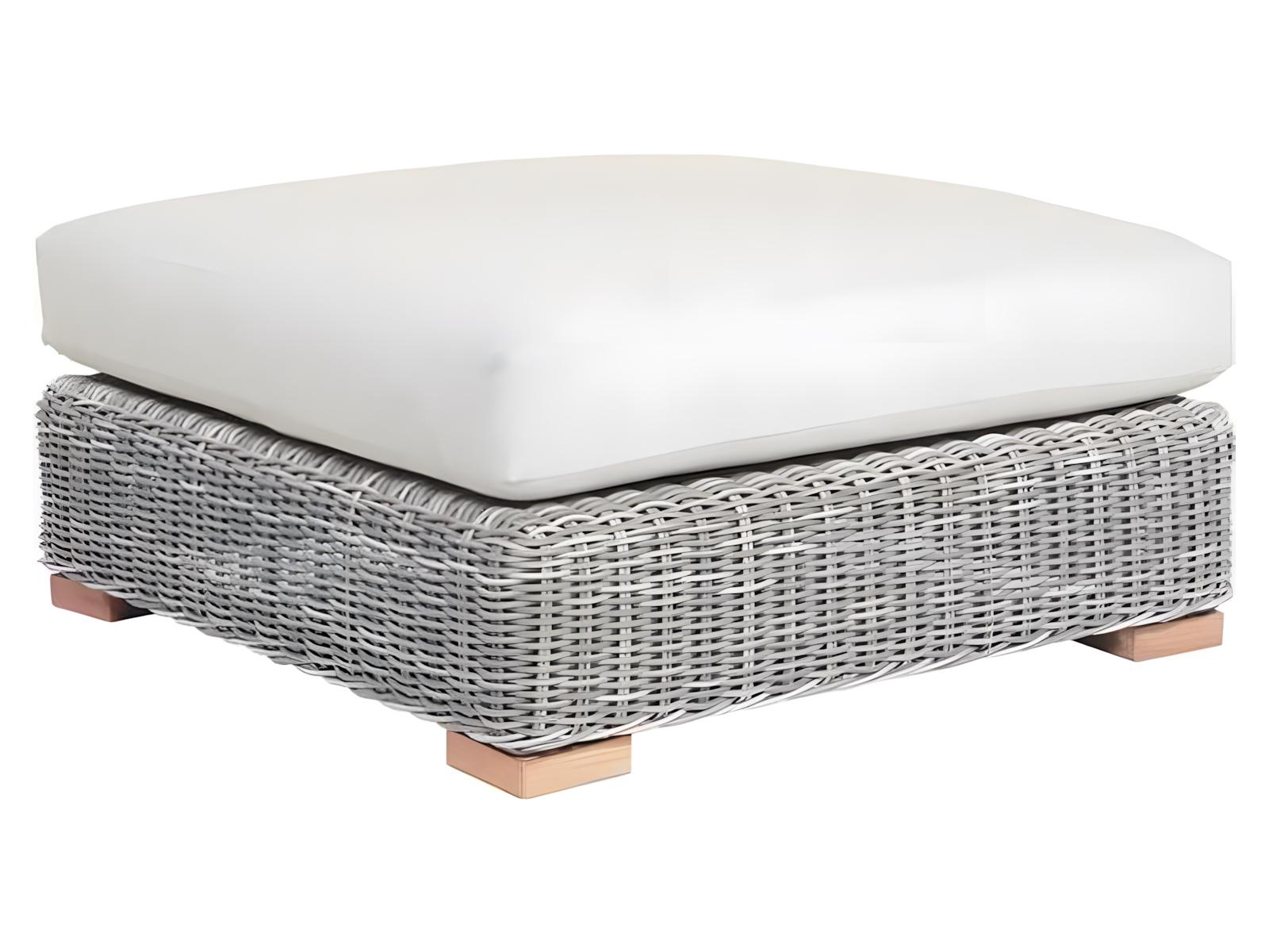 Kingsley Bate Special Order Tortola Wicker Cushion Ottoman
