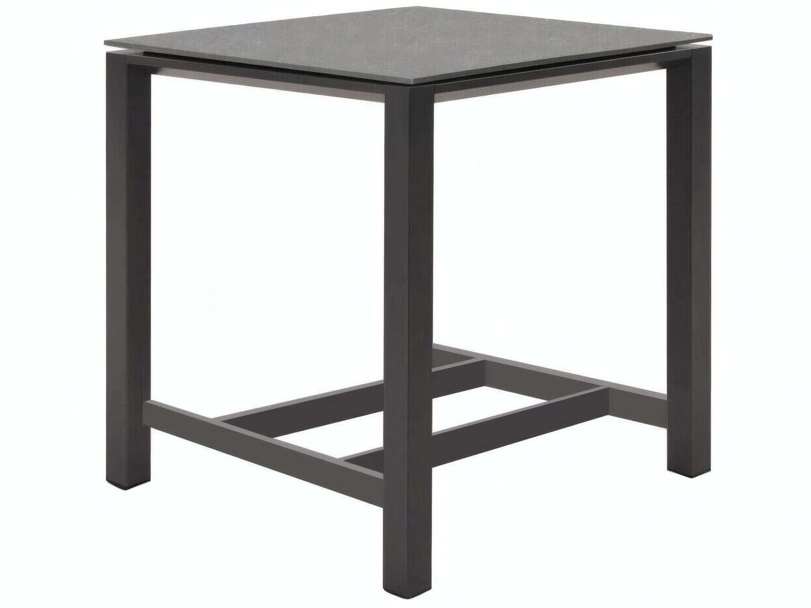 Kettler Concept Aluminum White Square Ceramic Top Outdoor Patio Bar Table