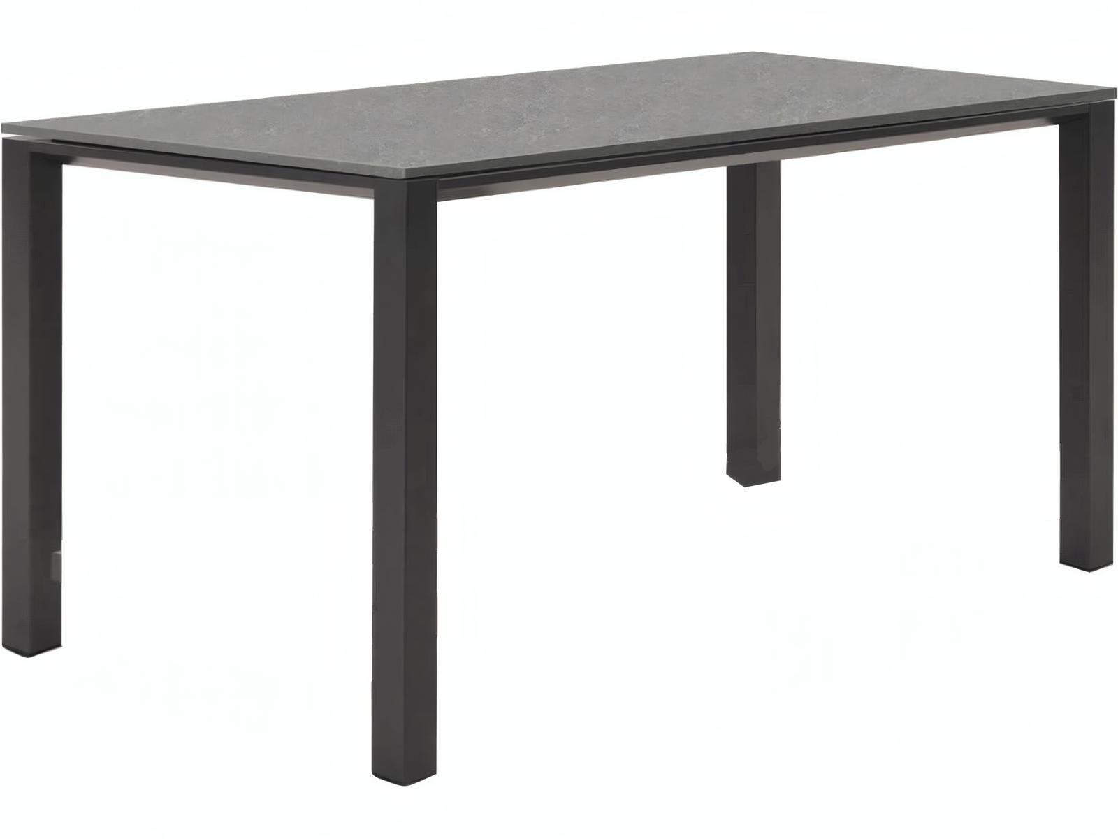 Kettler Concept Aluminum Lava Square Ceramic Top Outdoor Dining Table