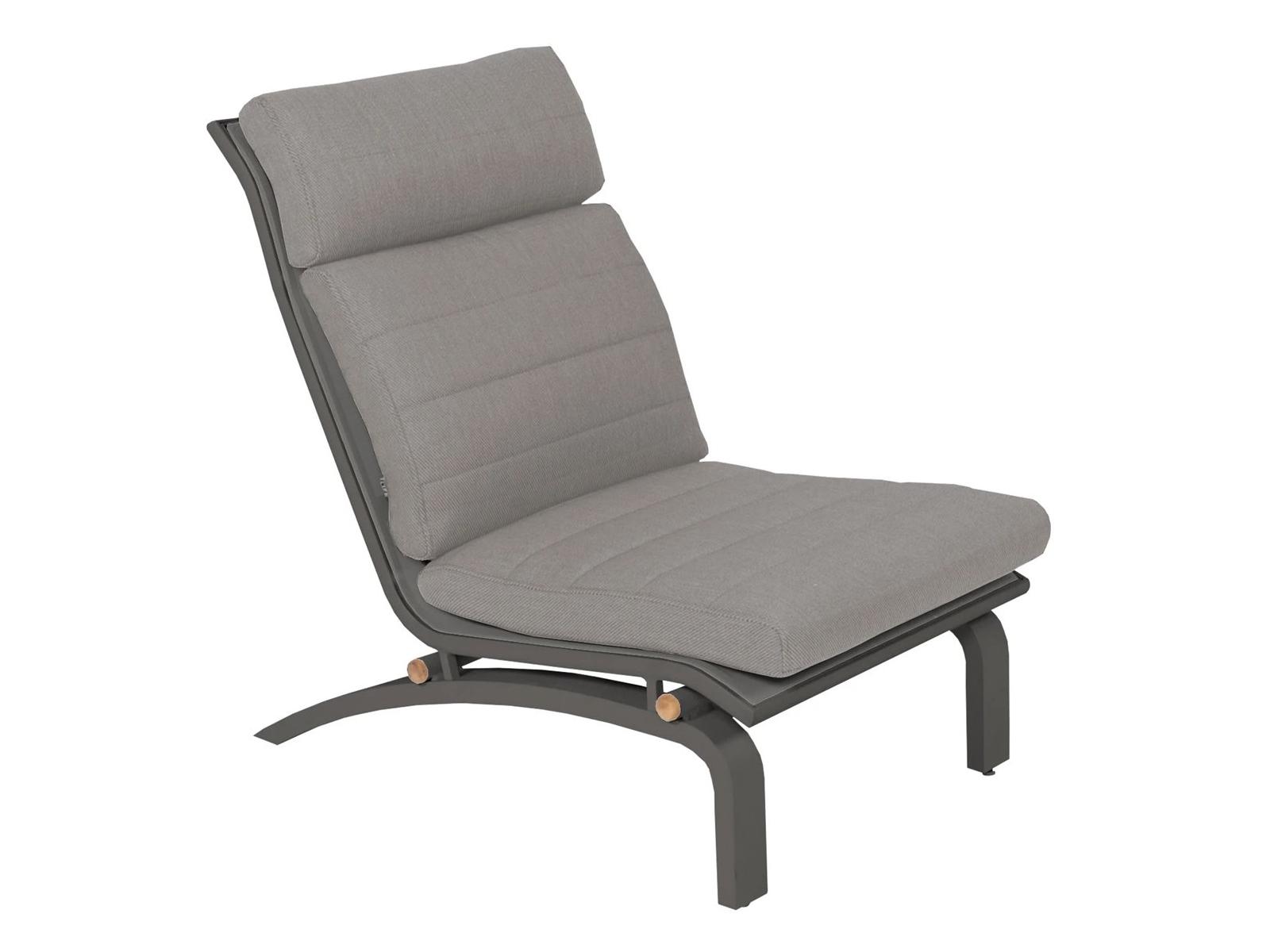 Kettler Life Felix Lava teak comforma Steel Aluminum Cushion Lounge Chair