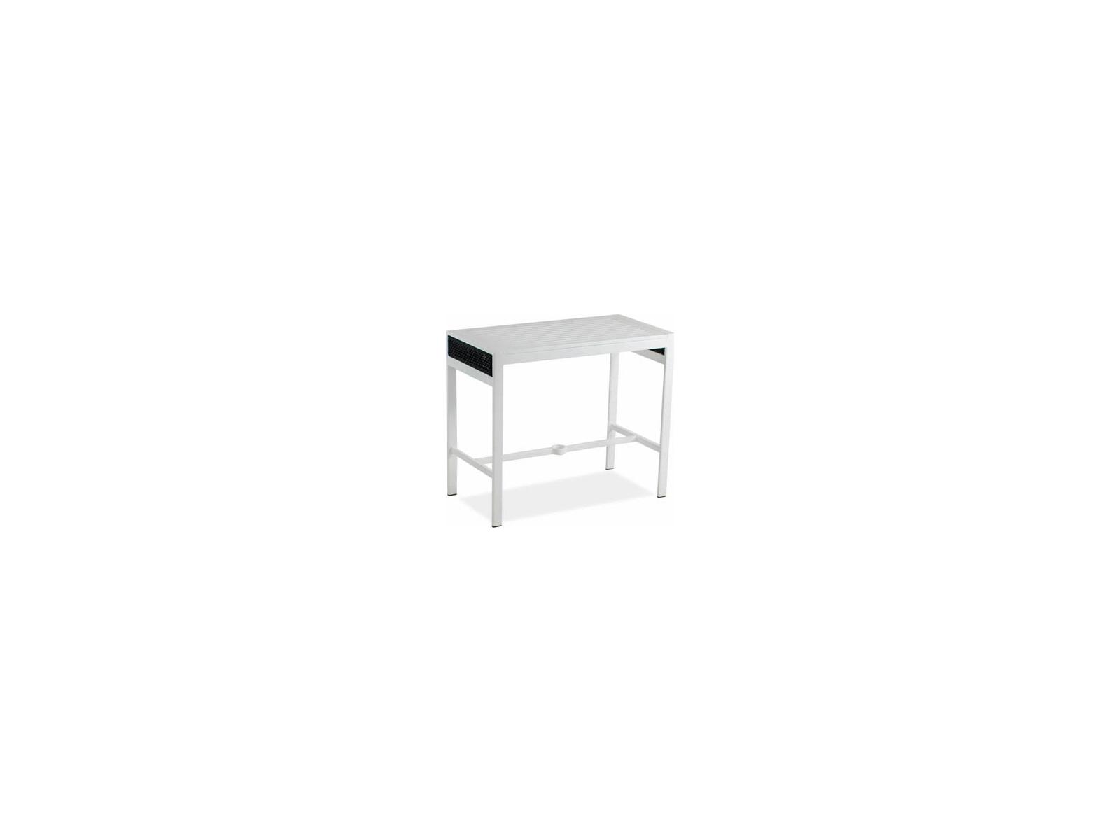 Koverton Parkview Woven Wicker Rectangular Wicker Outdoor Patio Bar Table