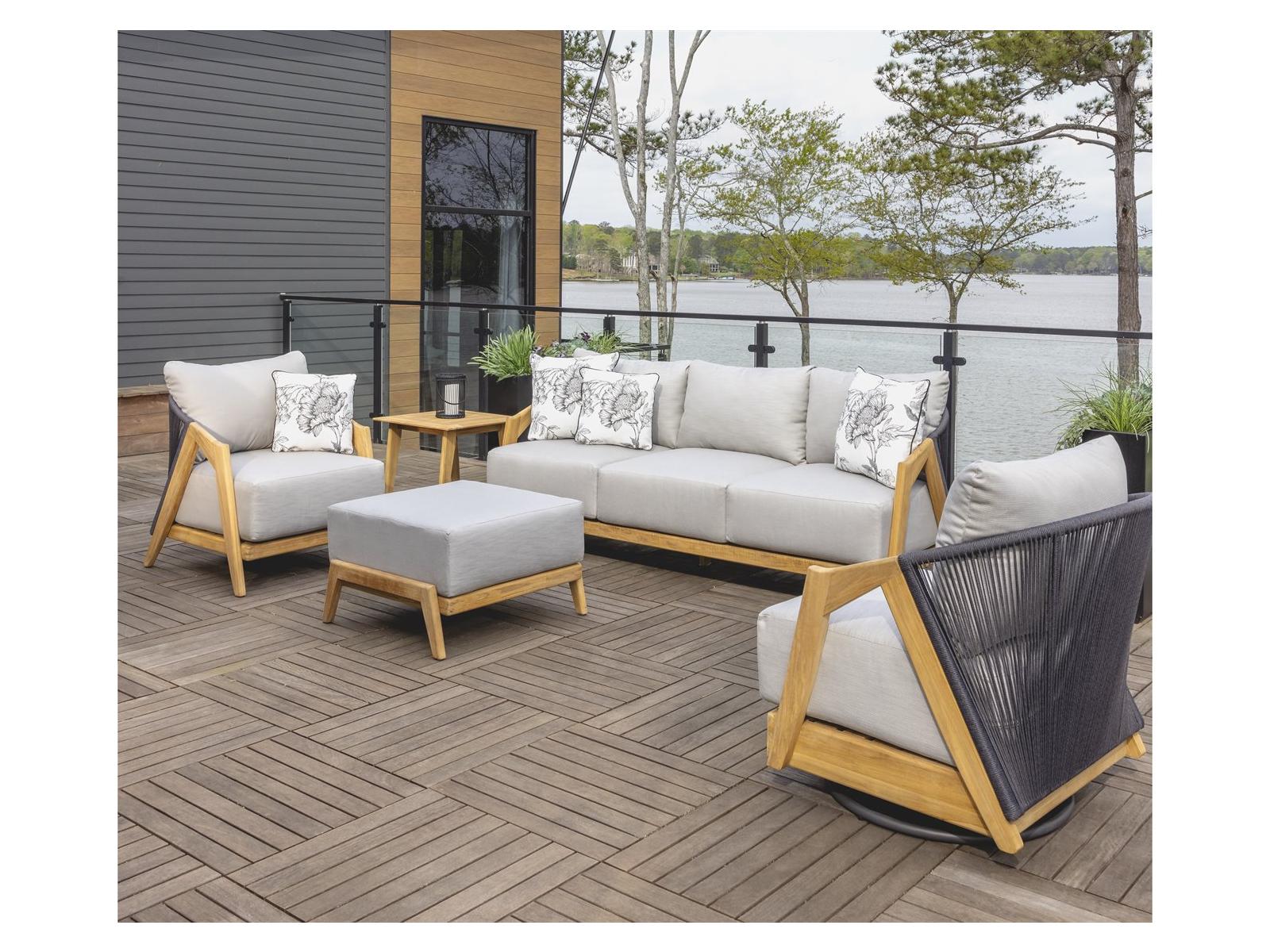 Lloyd Flanders Alpine Teak Lounge Set