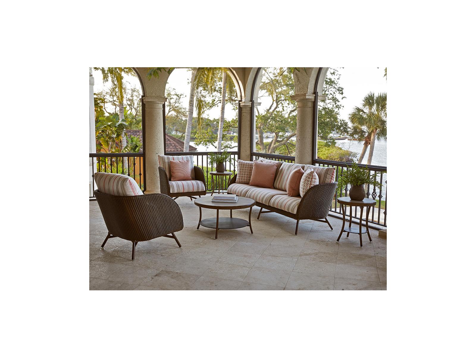 Lloyd Flanders Essence Wicker Cushion Outdoor Patio Lounge Set