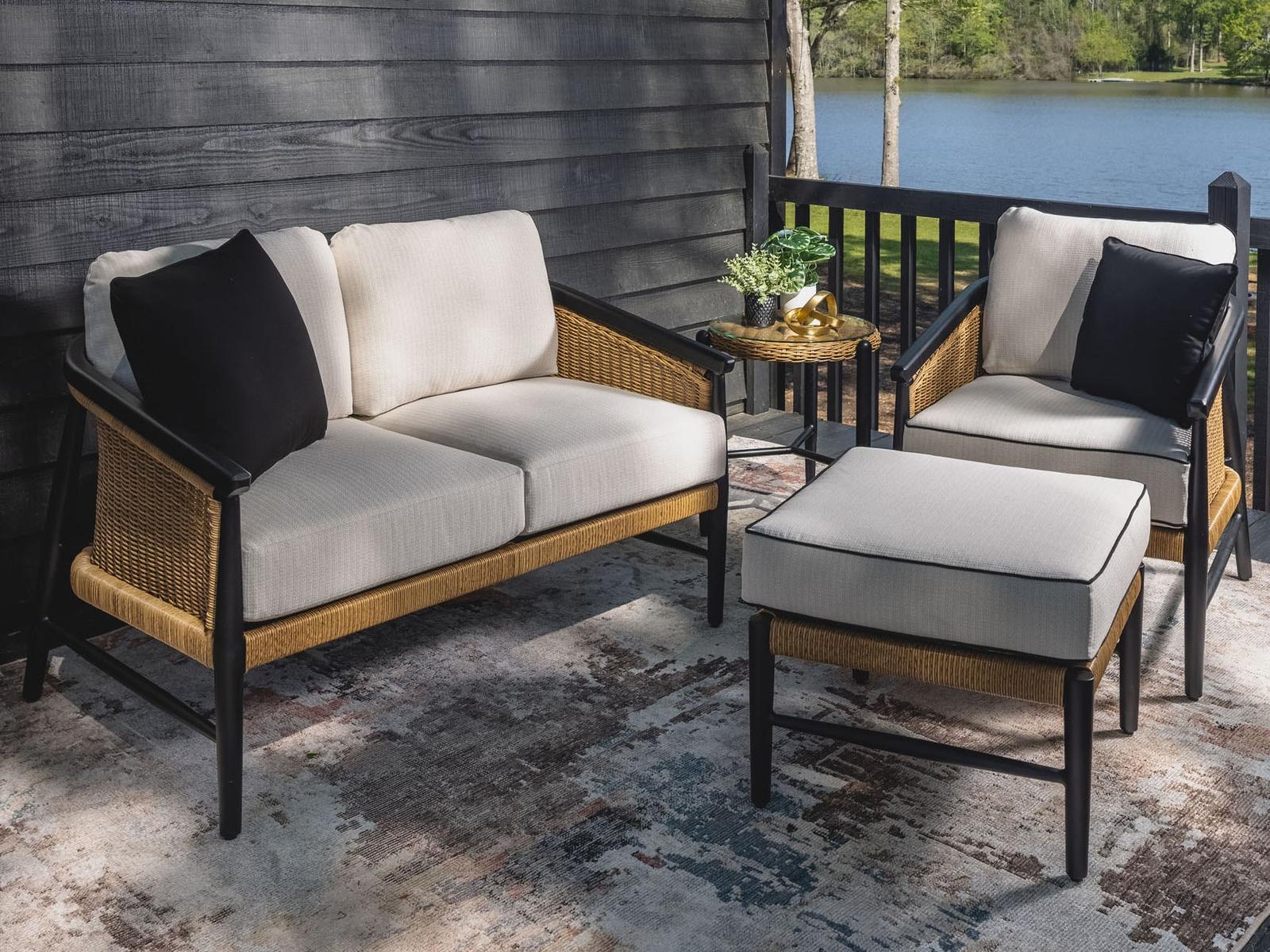 Lloyd Flanders Galloway Aluminum Cushion Lounge Set