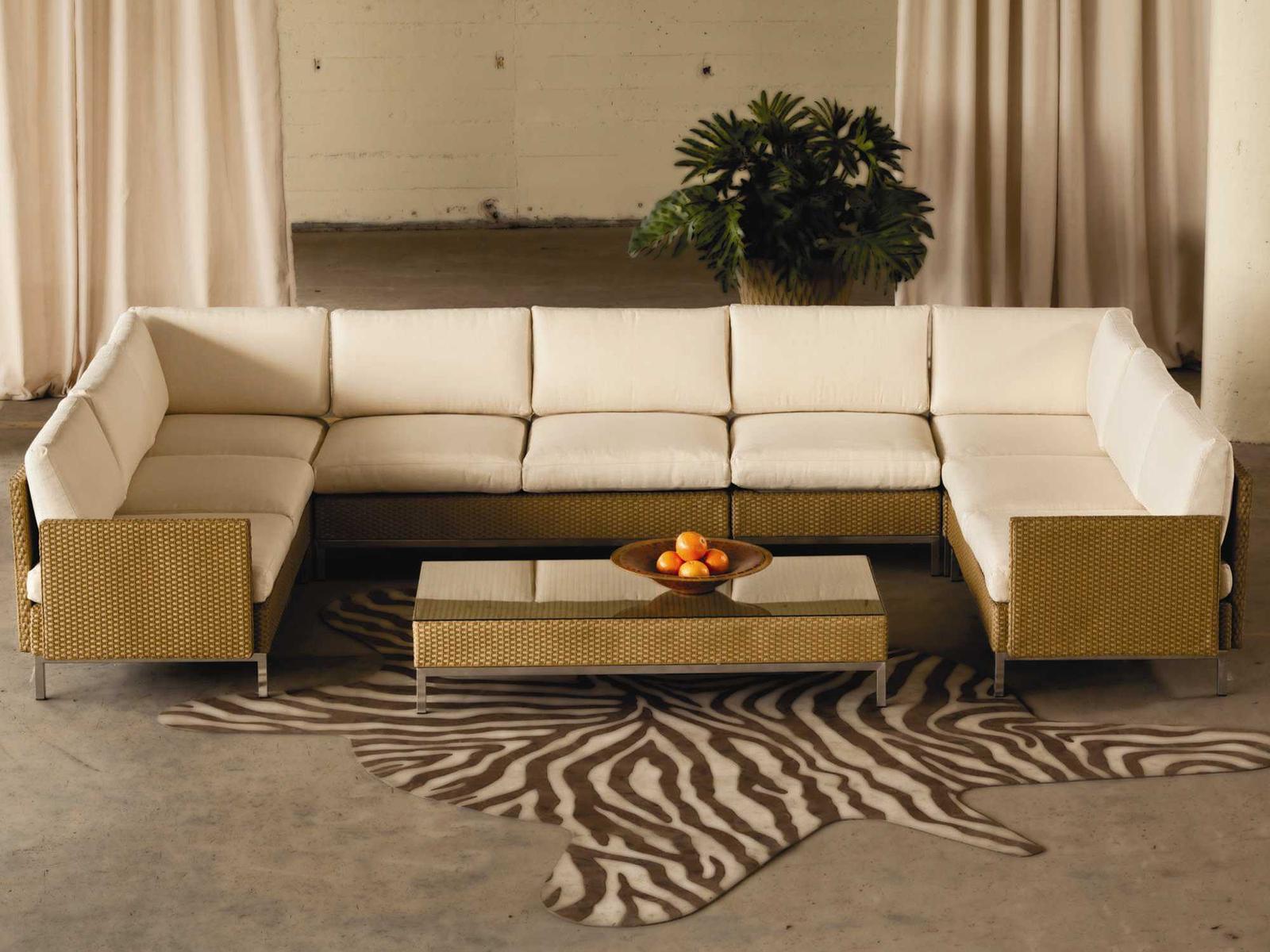 Lloyd Flanders Elements Steel Wicker Patio Lounge Set