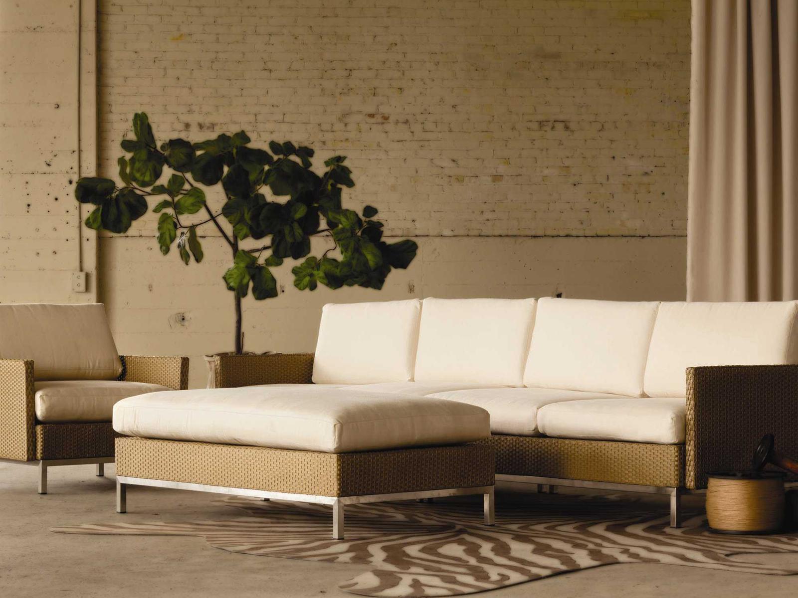 Lloyd Flanders Elements Steel Wicker Outdoor Lounge Set