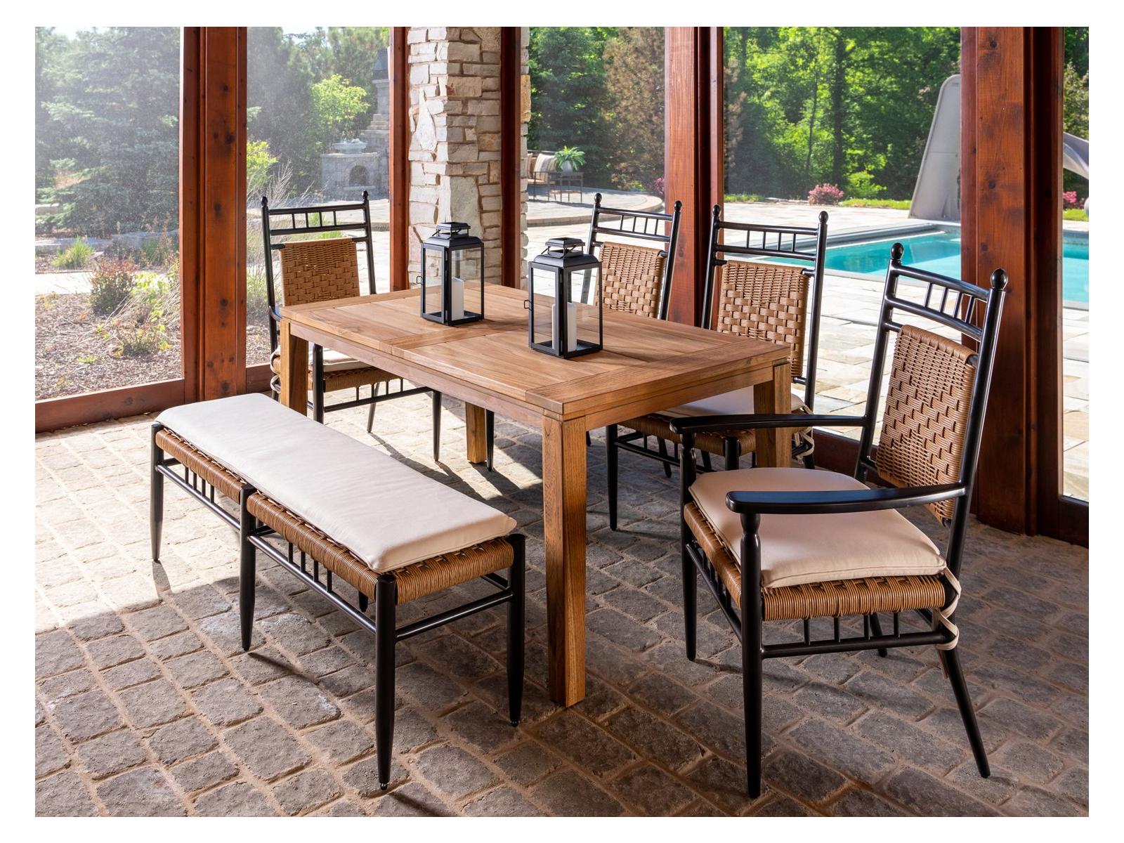 Lloyd Flanders Low Country Wicker Outdoor Patio Dining Set