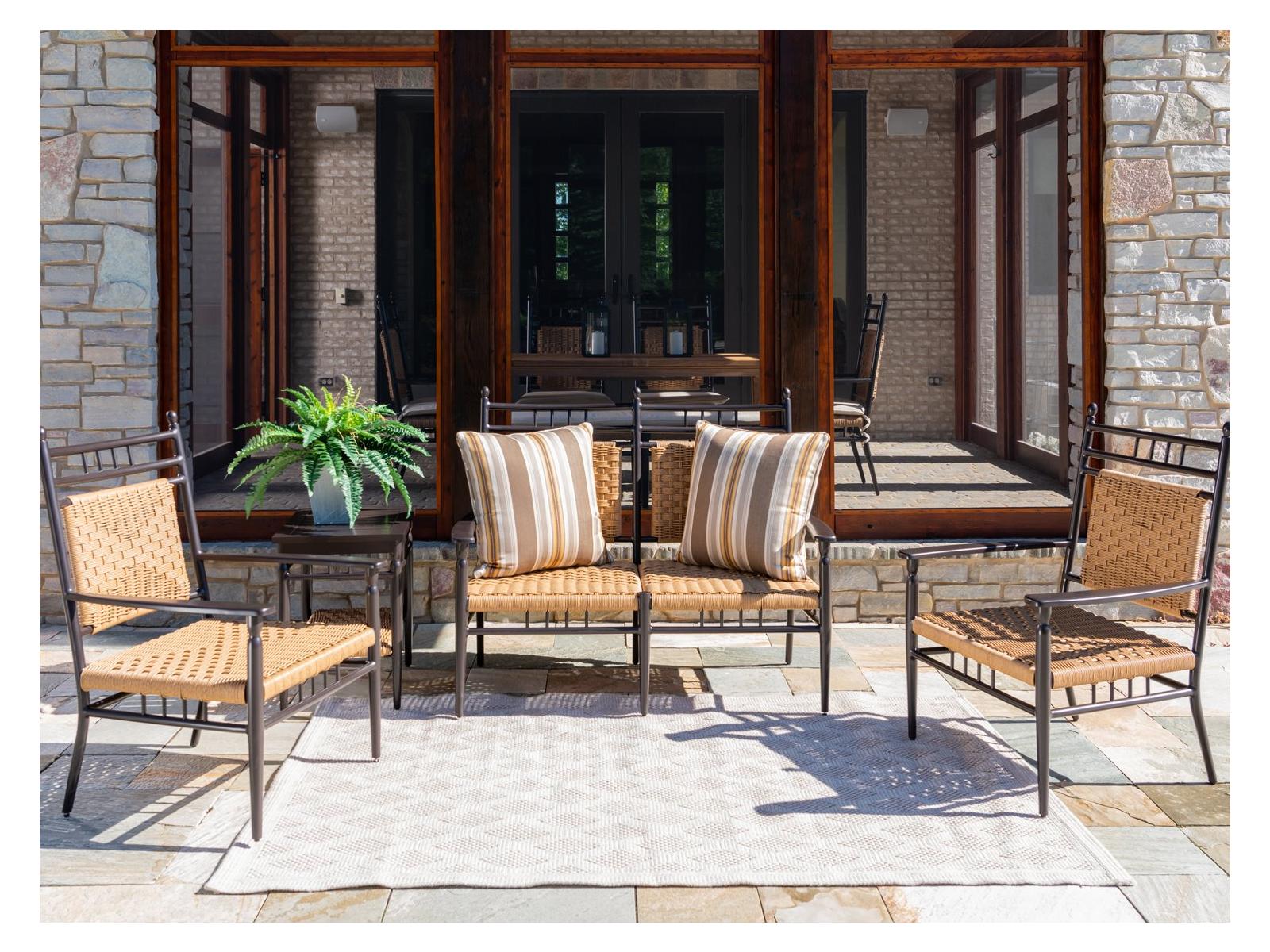 Lloyd Flanders Low Country Wicker Outdoor Patio Lounge Set