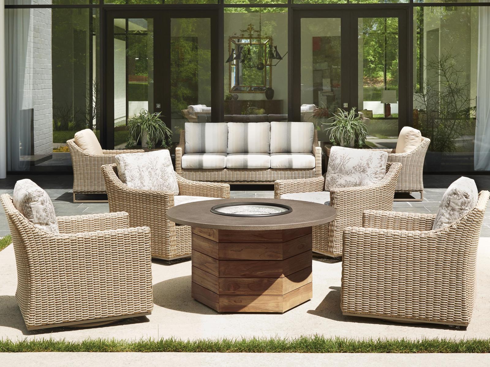 Lloyd Flanders Milan Wicker Cushion Lounge Set