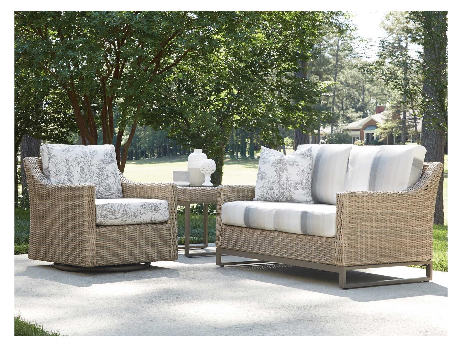 Lloyd Flanders Milan Wicker Patio Lounge Set
