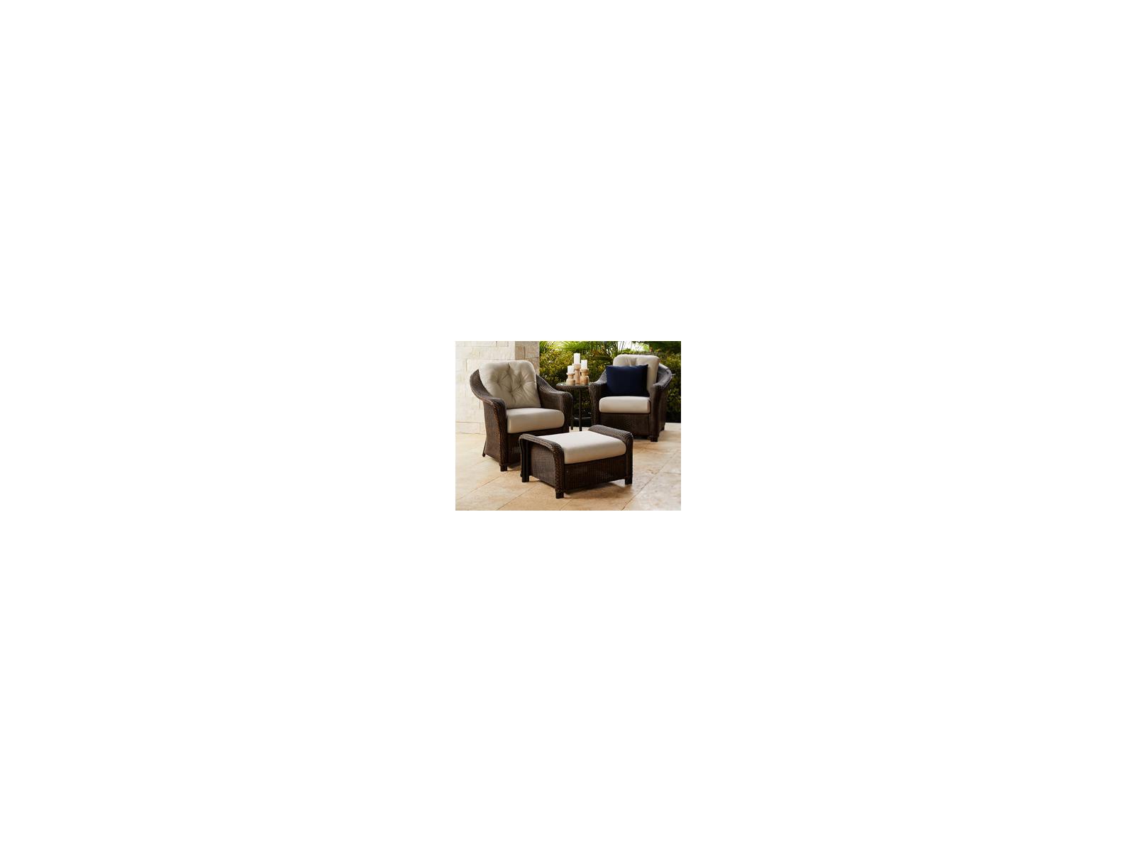 Lloyd Flanders Reflections Wicker Cushion Outdoor Patio Lounge Set