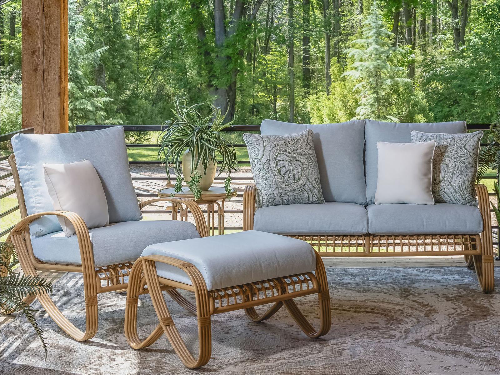 Lloyd Flanders Riviera Aluminum Cushion Lounge Set