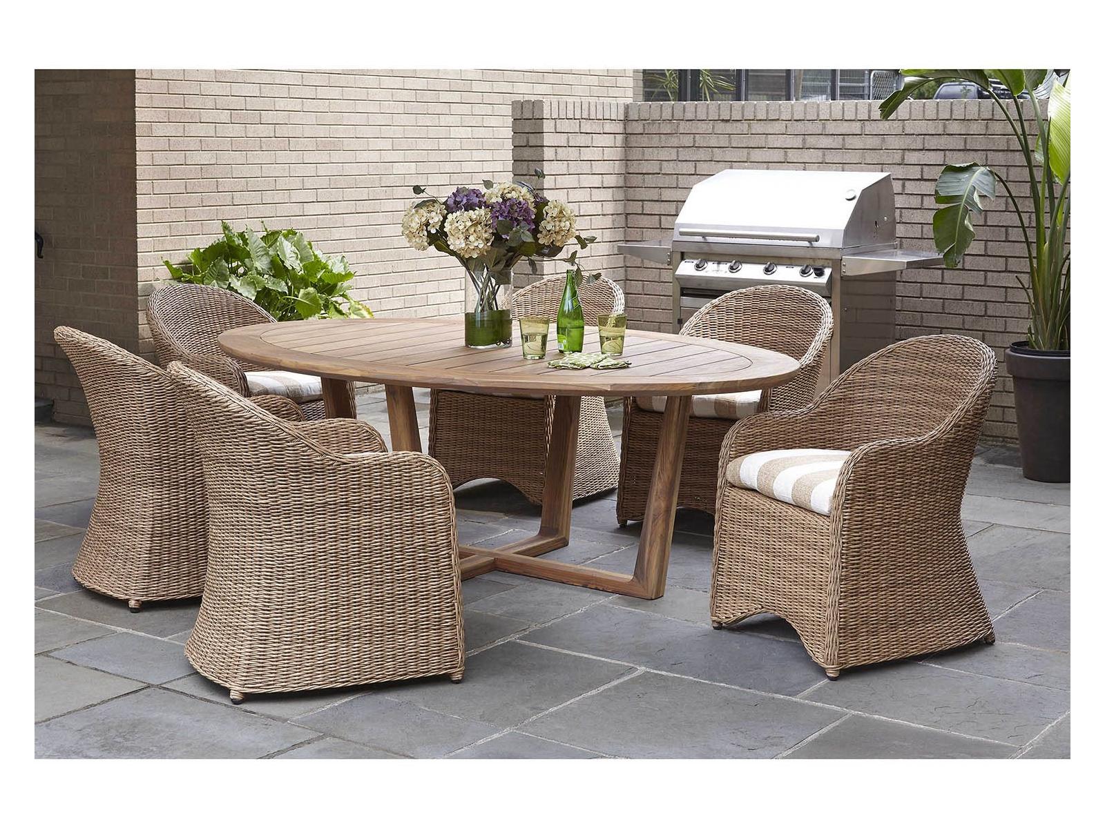 Lloyd Flanders Tobago Wicker Patio Dining Set