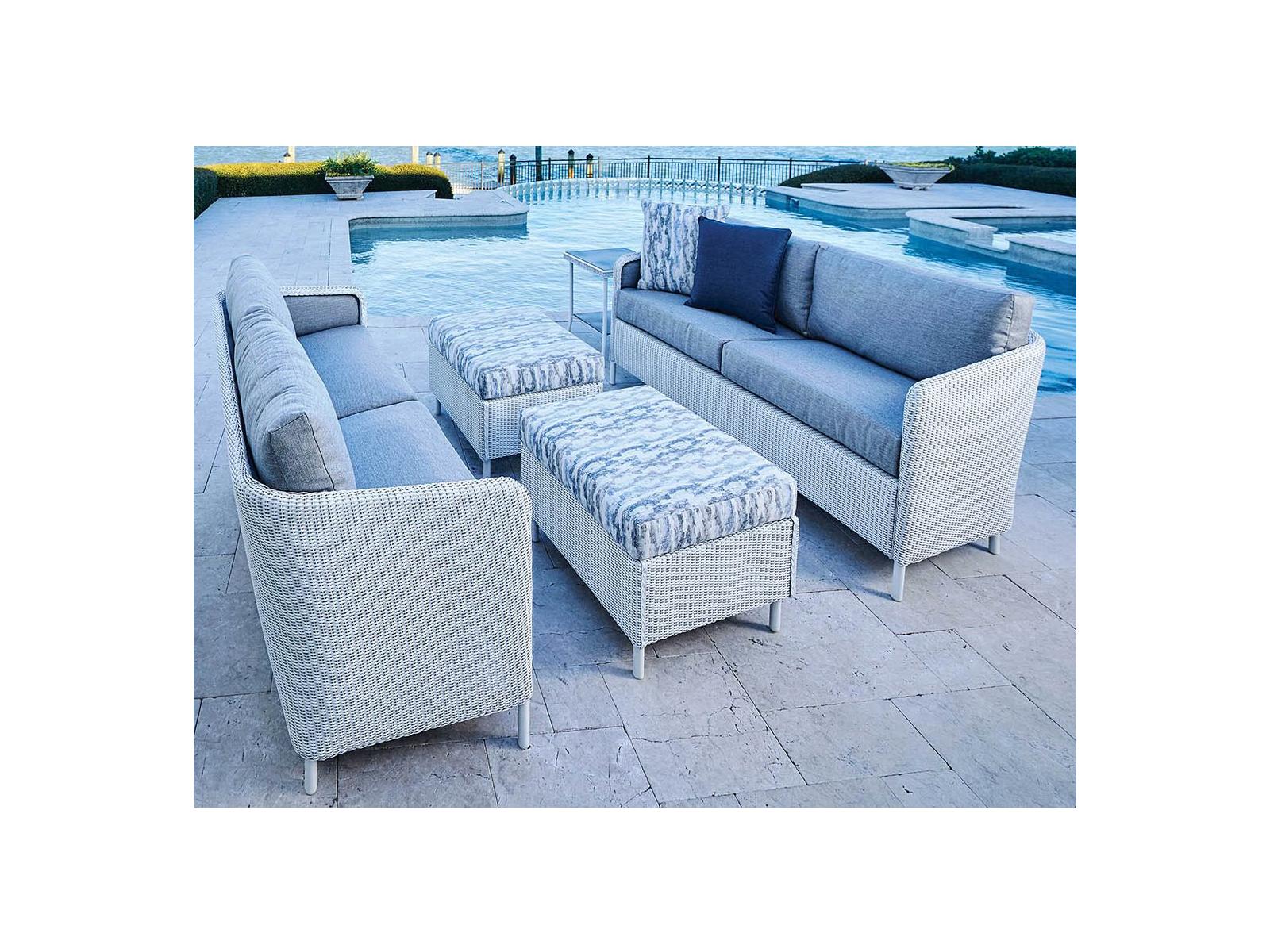 Lloyd Flanders Visions Wicker Outdoor Patio Lounge Set