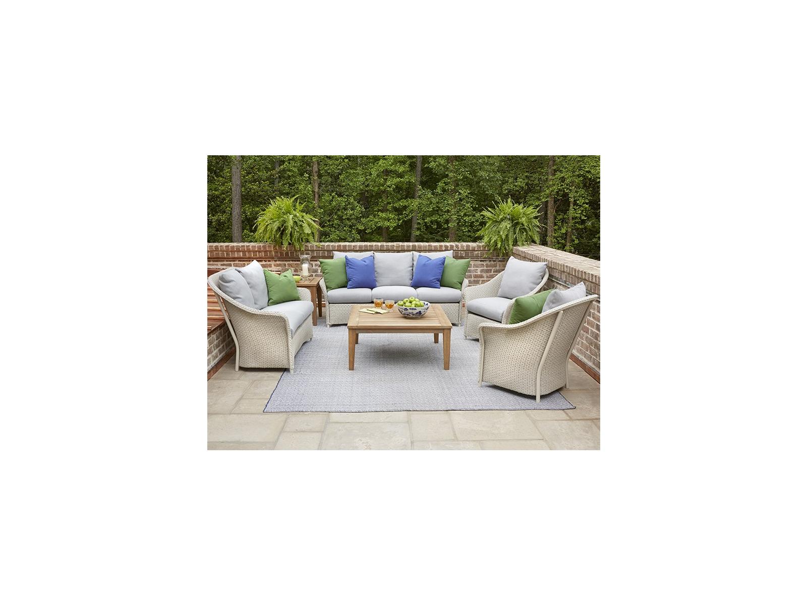 Lloyd Flanders Weekend Retreat Wicker Cushion Lounge Set