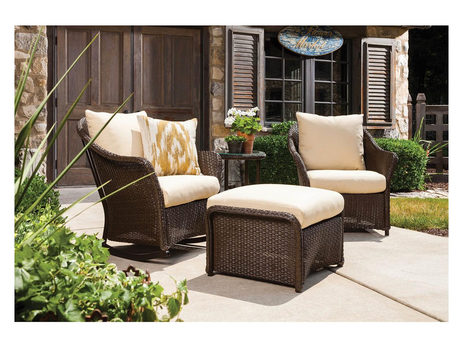Lloyd Flanders Weekend Retreat Wicker Outdoor Patio Lounge Set