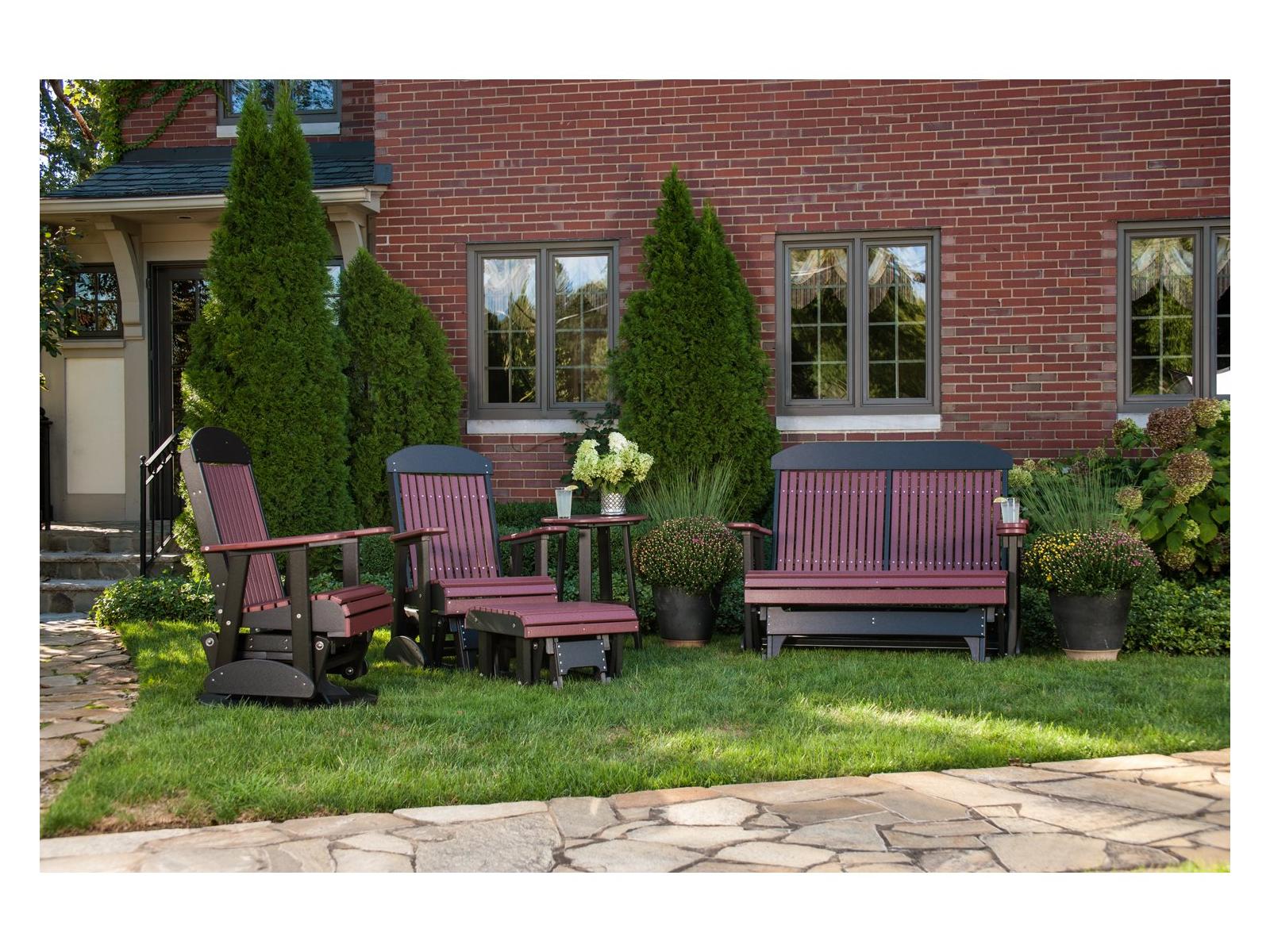LuxCraft Recycled Plastic Outdoor Patio Lounge Set