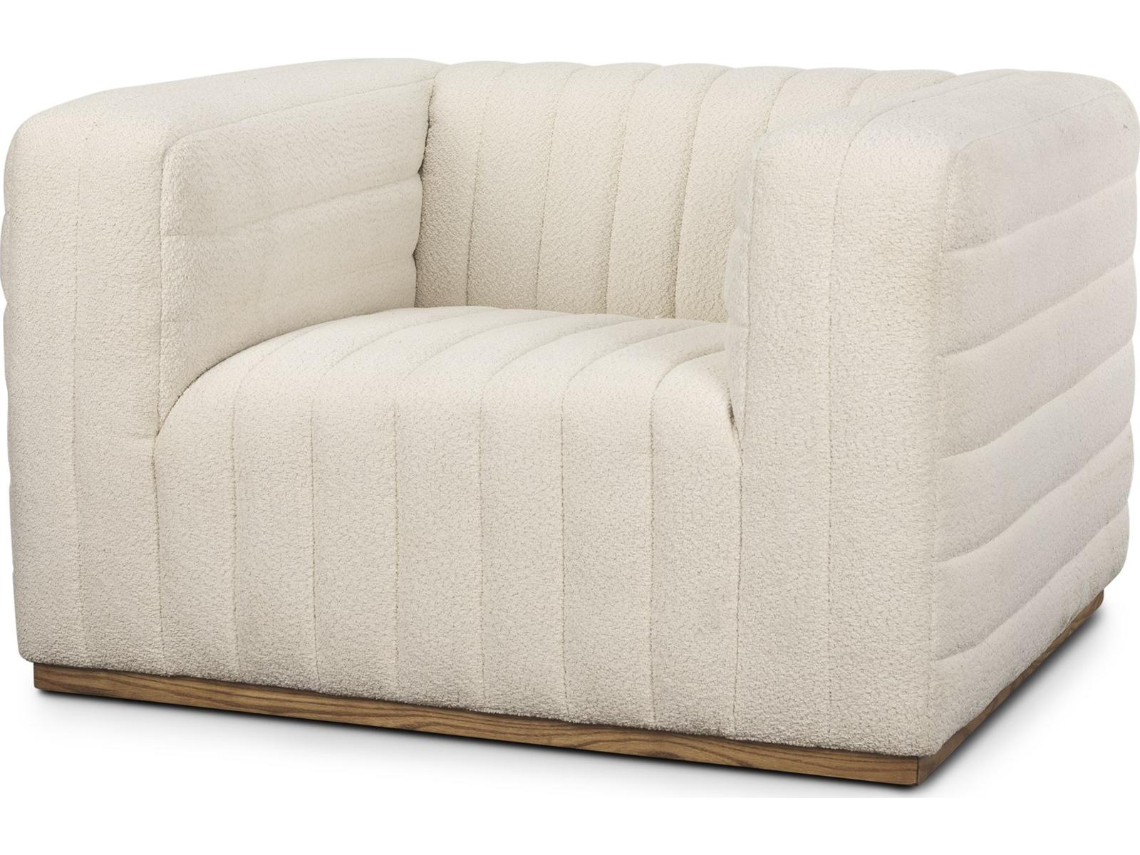Mercana Ricciardo Cream Boucle Upholstered Arm Chair