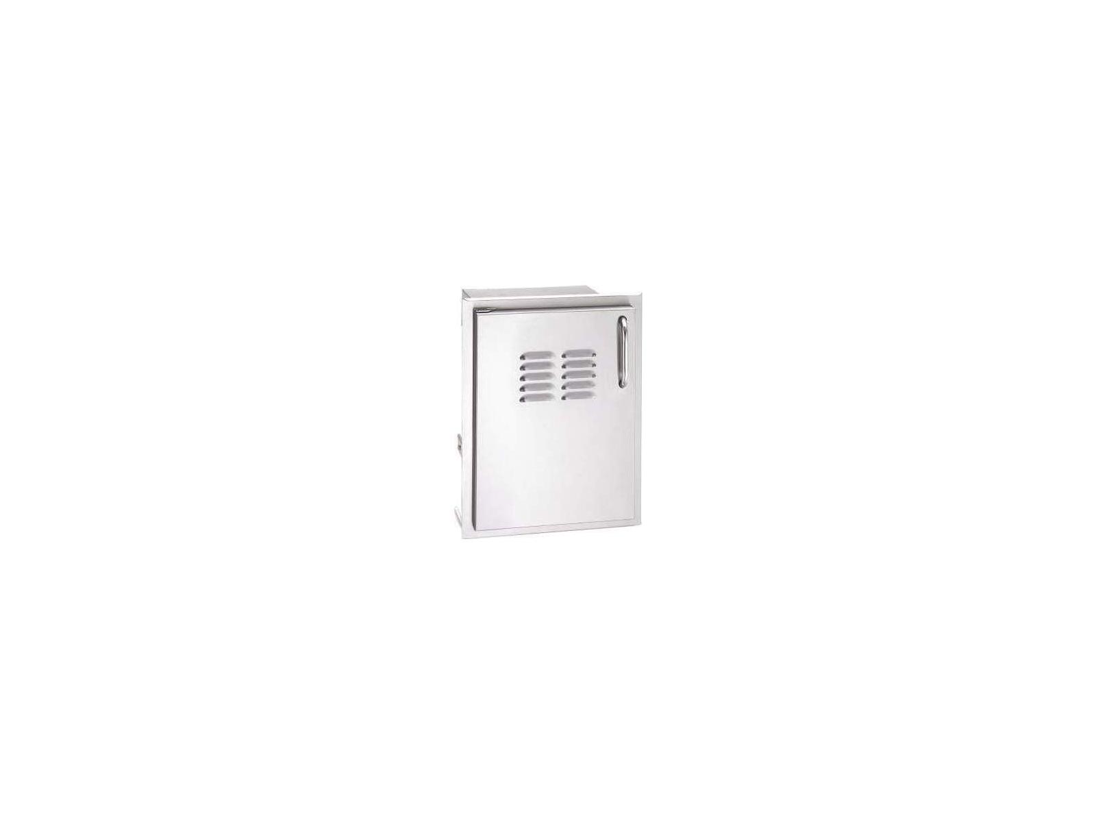 Fire Magic Single Access Door with Tank Tray & Louvers (Left Hinge)