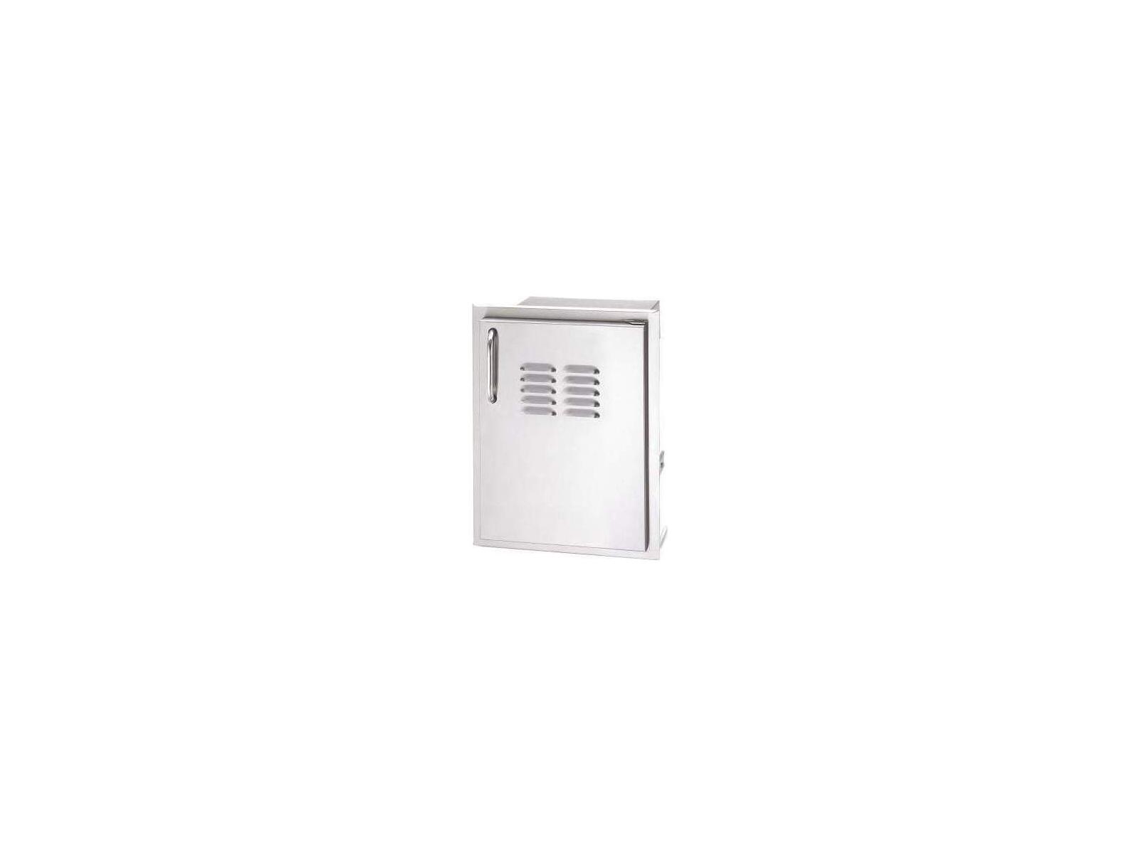 Fire Magic Single Access Door with Tank Tray & Louvers (Right Hinge)