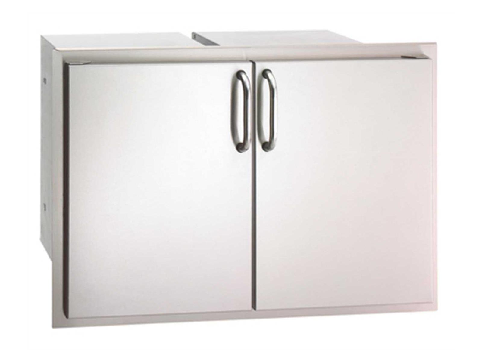 Fire Magic Select Stainless Steel Double Door Access with Dual Drawer & Trash Tray