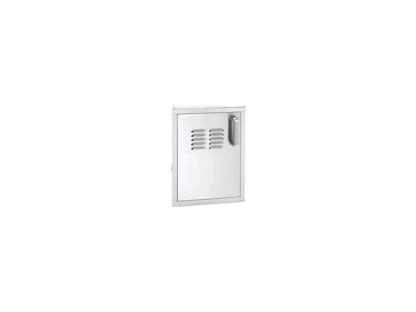 Fire Magic Flush Mounted Single Access Door with Tank Tray & Louvers (Left)