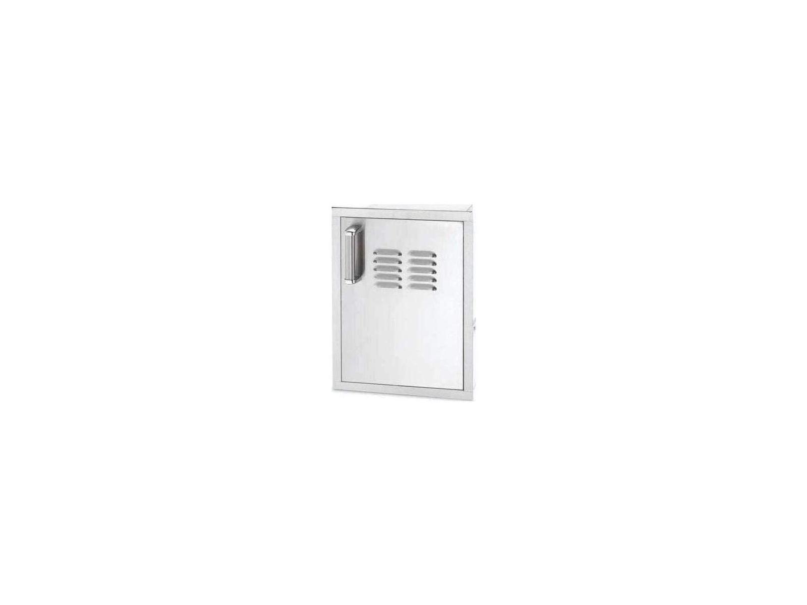 Fire Magic Flush Mounted Single Access Door with Tank Tray & Louvers (Right)