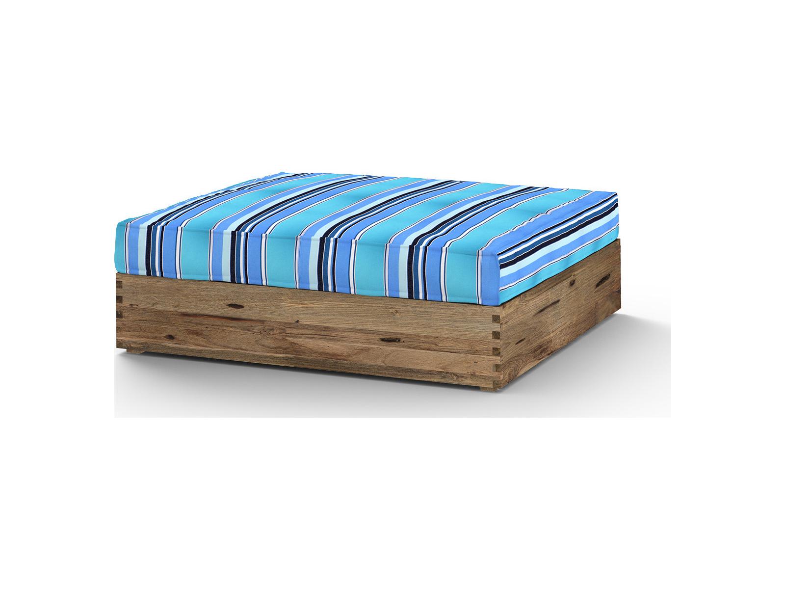 MamaGreen Aiko Teak Cushion Patio Ottoman