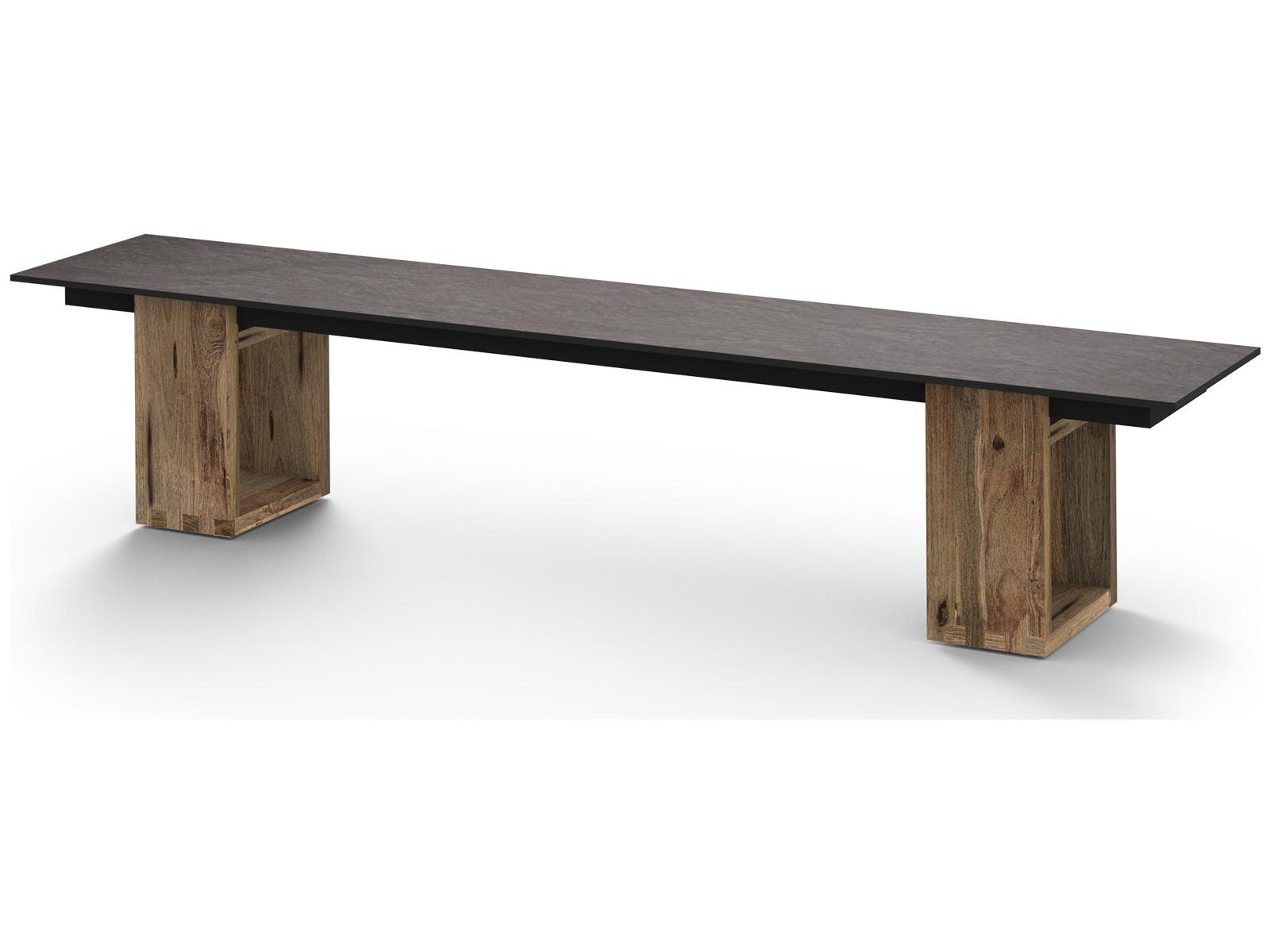 MamaGreen Aiko Quick Ship Teak Resin Patio Bench