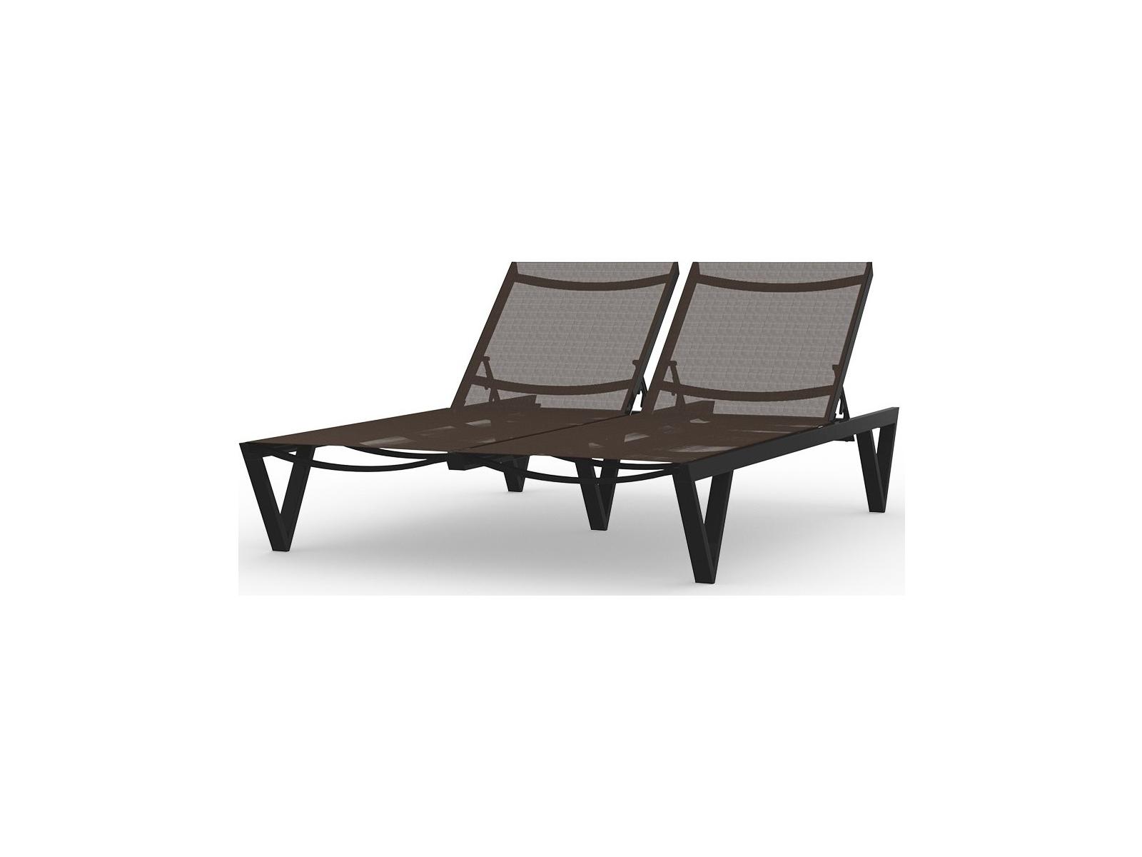 MamaGreen Bondi Aluminum Sling Sunbed Double Patio Chaise Lounge