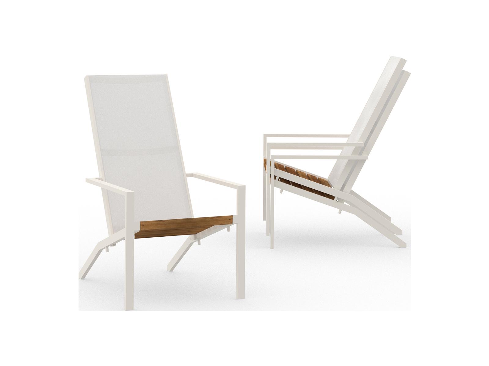 MamaGreen Bondi Quick Ship Sling Aluminum Teak Tall Adirondack