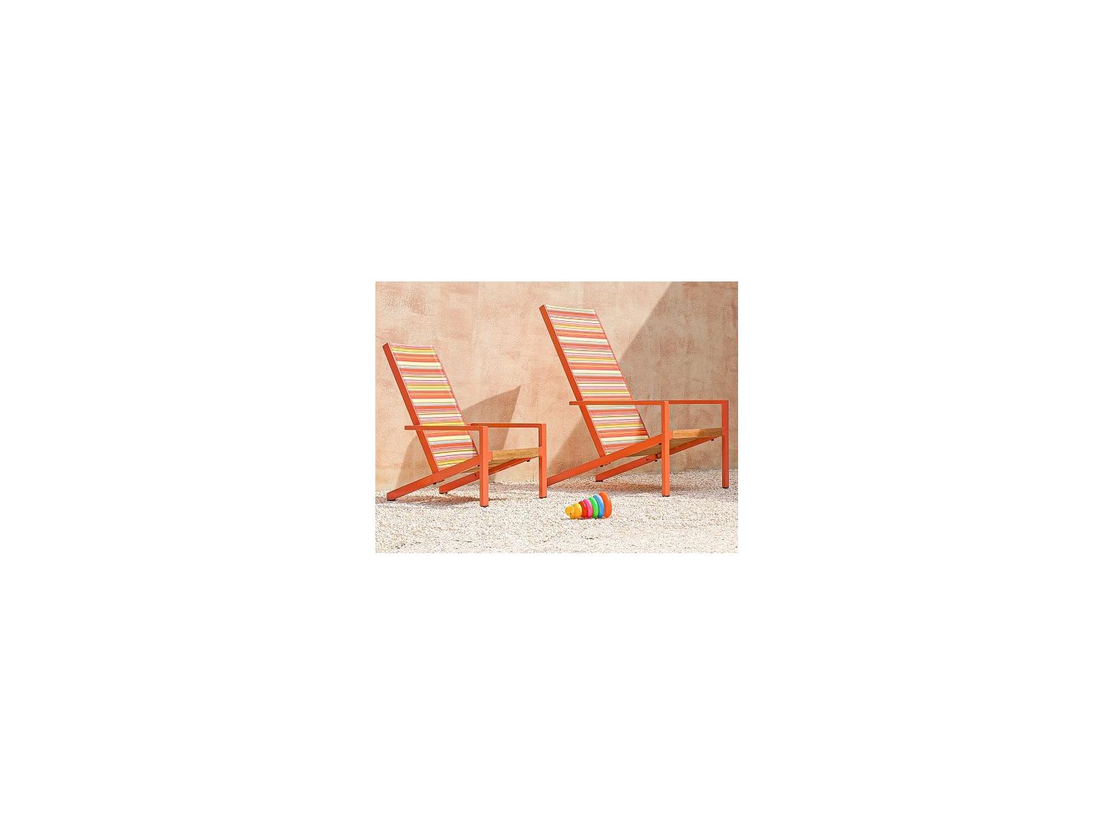 MamaGreen Bondi Sling Aluminum Teak Lounge Set
