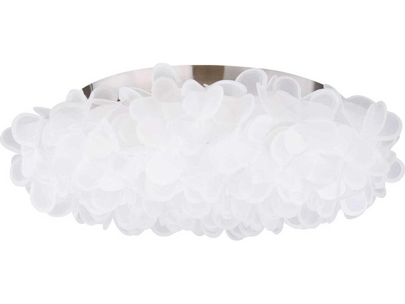 Modern Forms Fluffy 1-Light Brushed Nickel LED Flush Mount