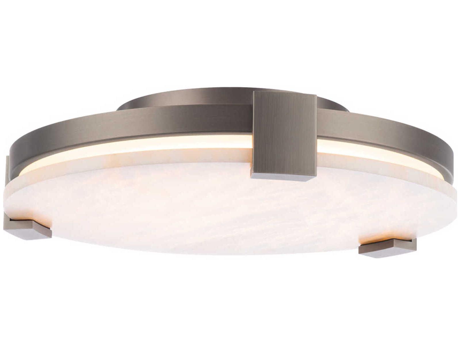 Modern Forms Catalonia 1-Light Antique Nickel LED Round Flush Mount