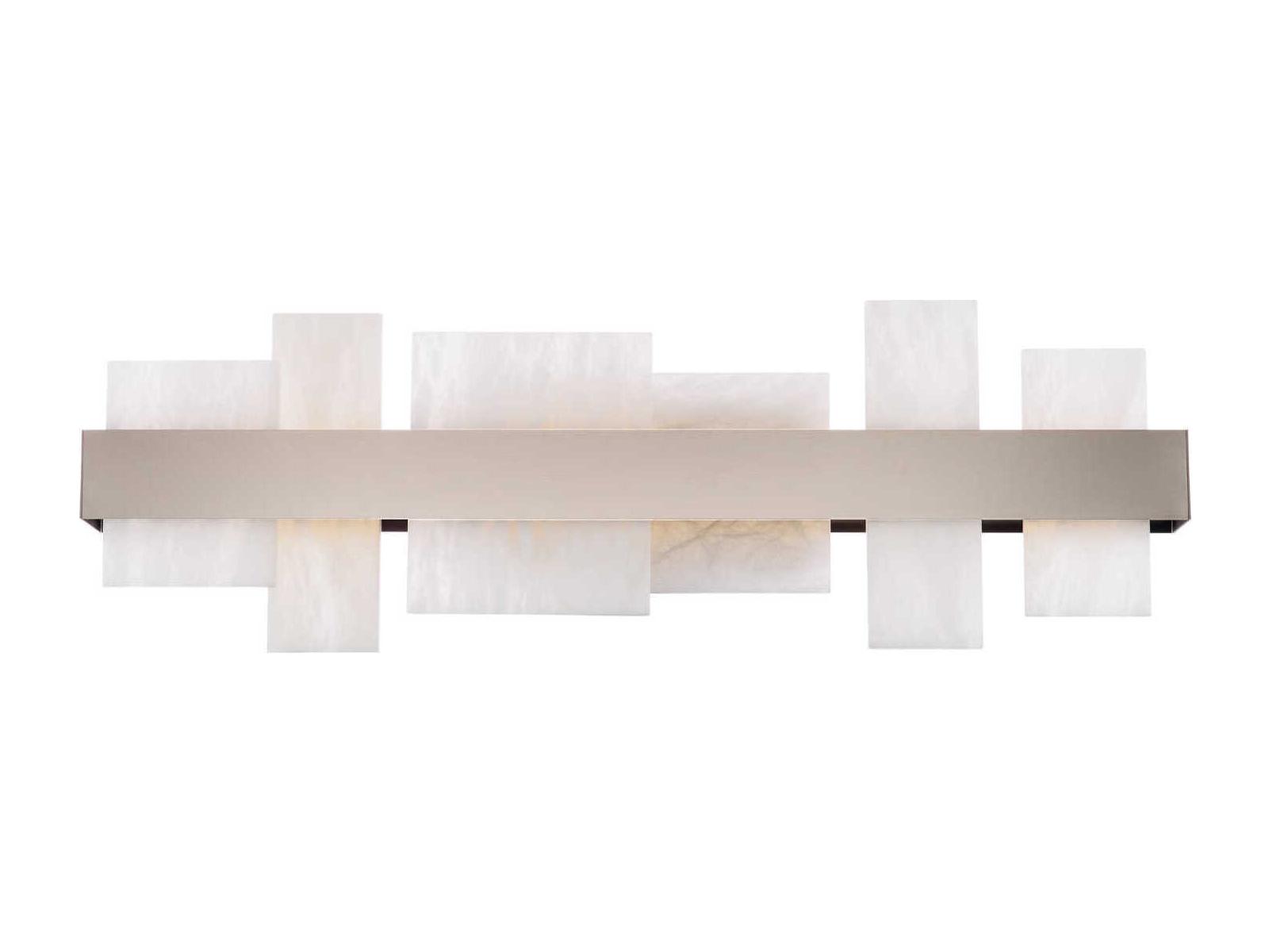 Modern Forms Acropolis 1-Light Brushed Nickel LED Vanity Light