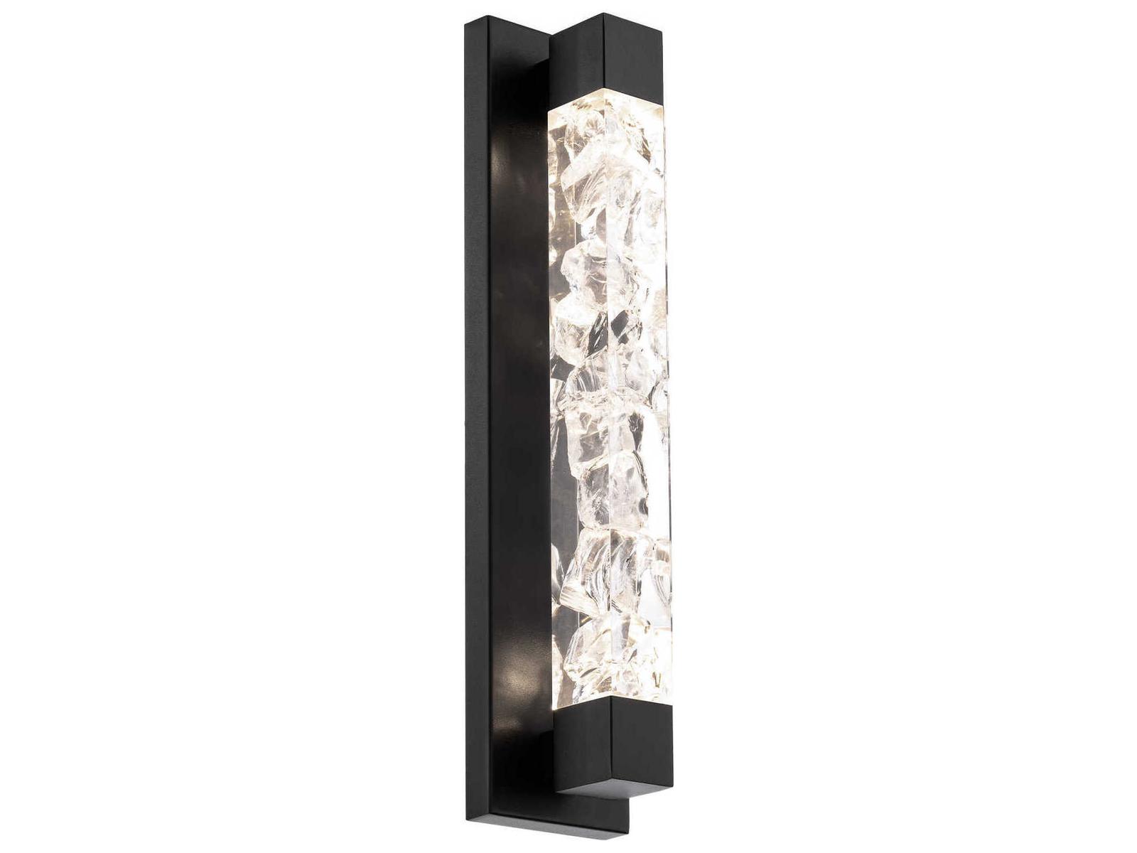 Modern Forms Terra 1-Light Black Crystal LED Vanity Light