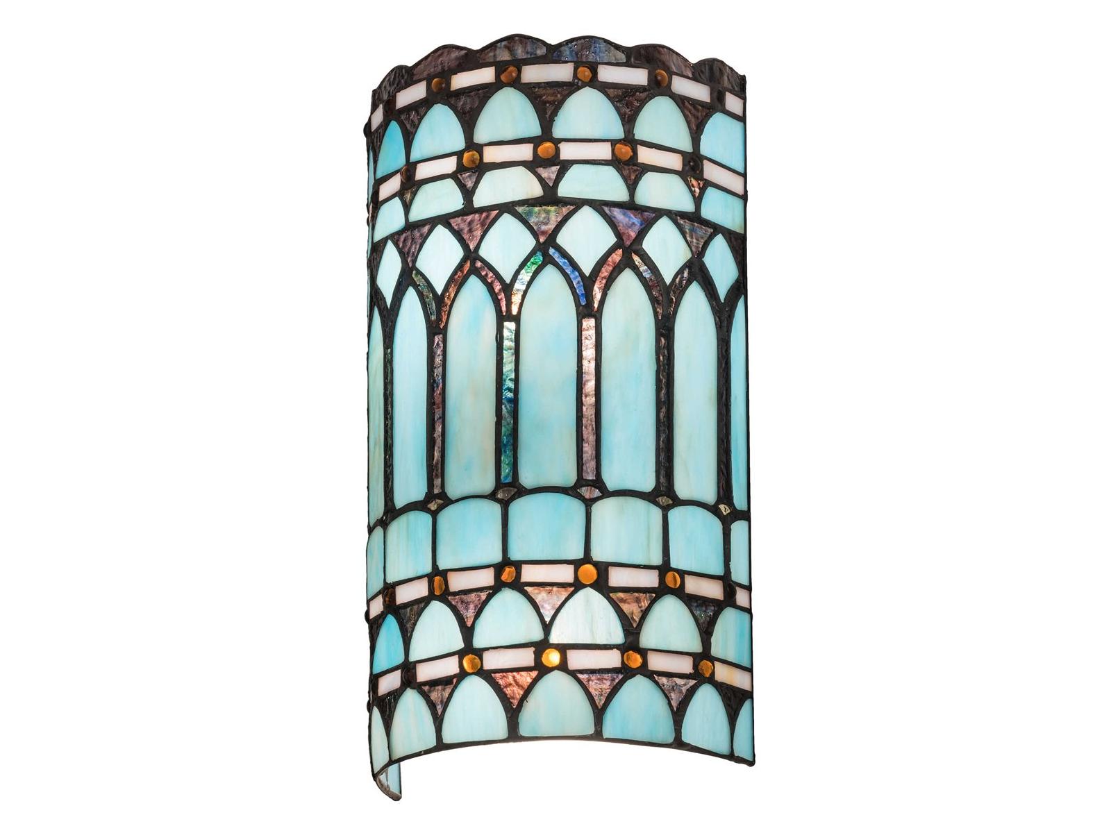 Meyda Tiffany 2-Light Black Glass Wall Sconce