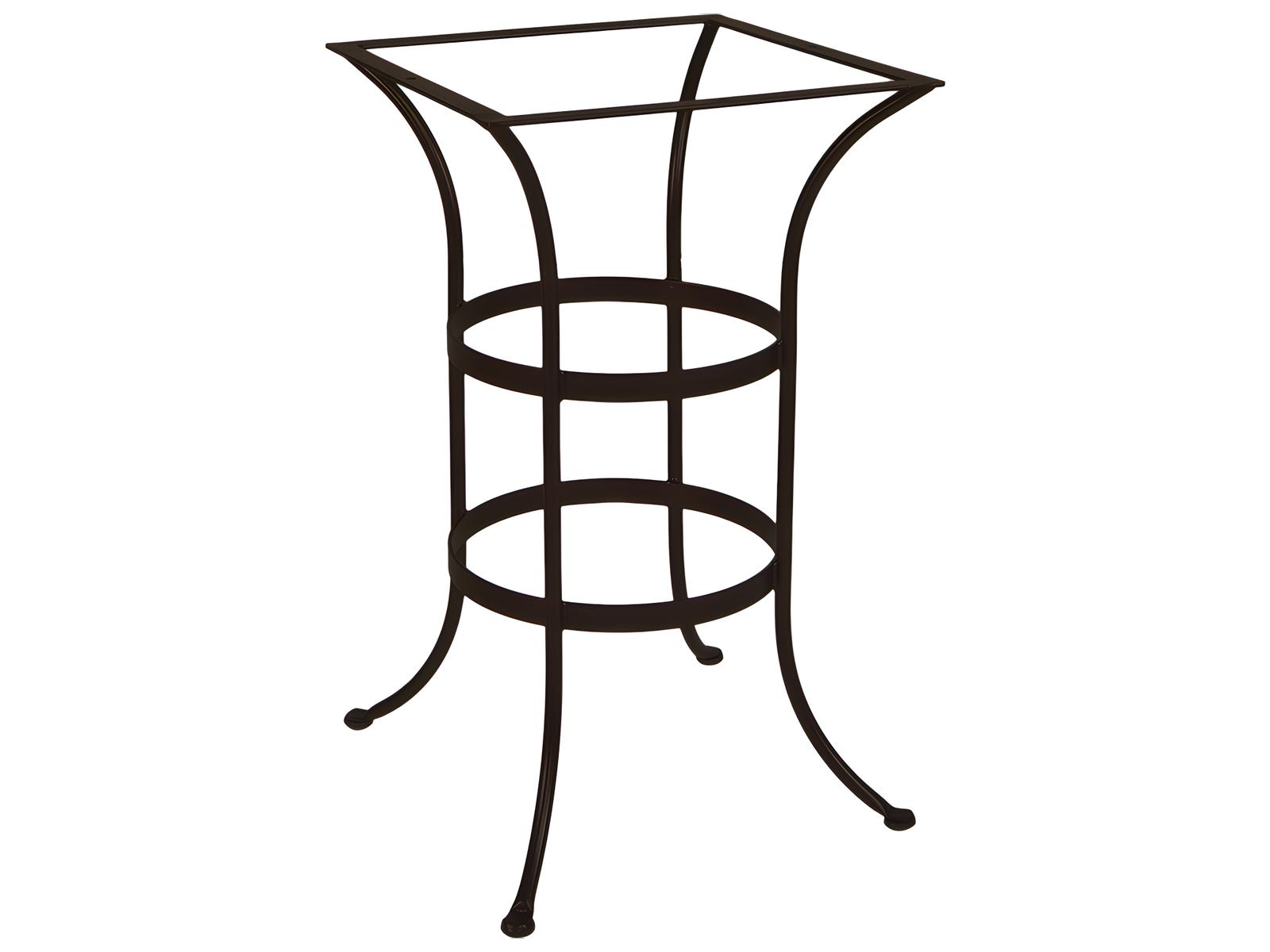 OW Lee Wrought Iron Square Bar Table Base