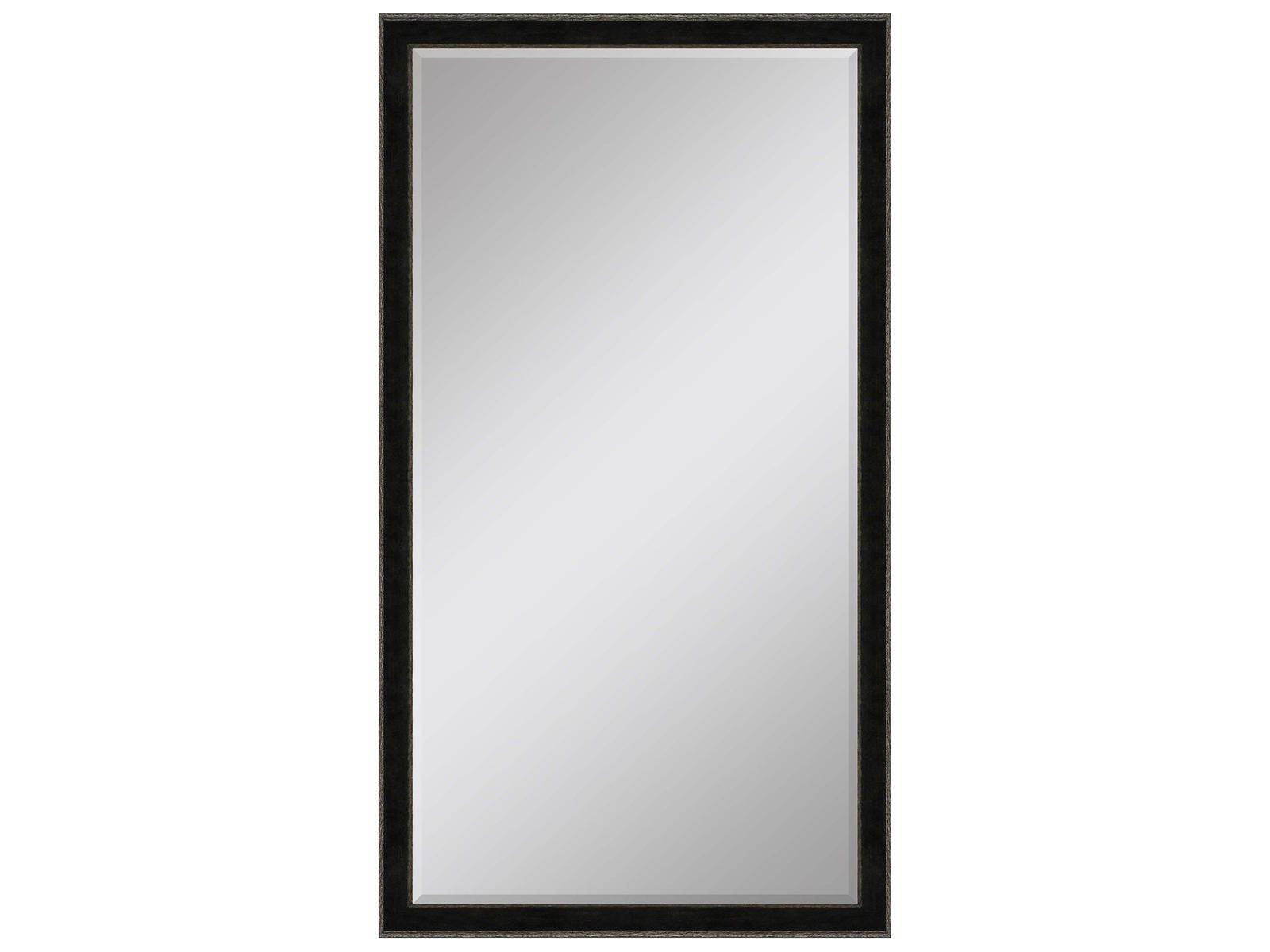 Paragon 535 Mirror Group Black Metallic Silvered Wall Rectangular Mirror